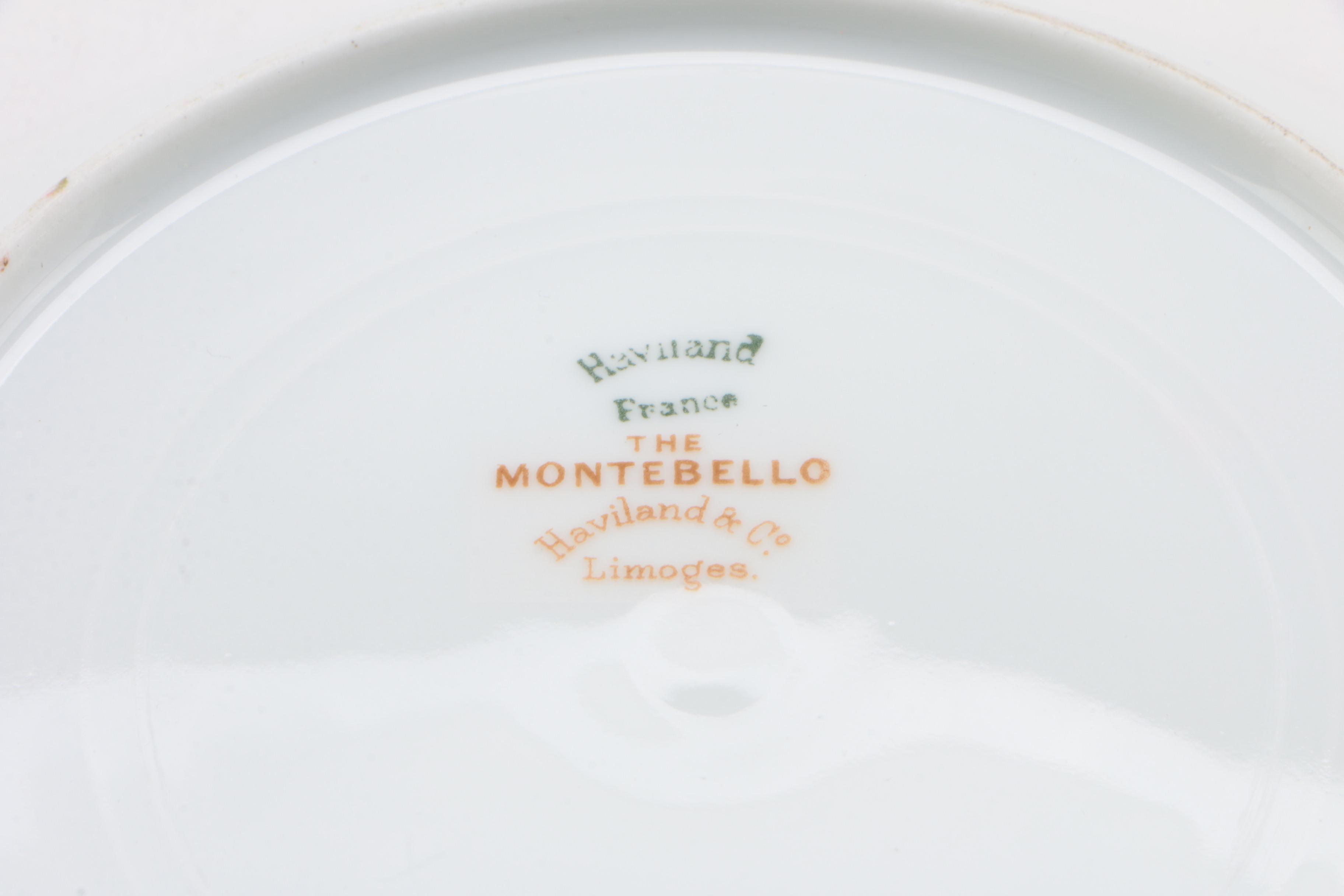 Haviland & Co. Limoges "Montebello" Porcelain Dinnerware