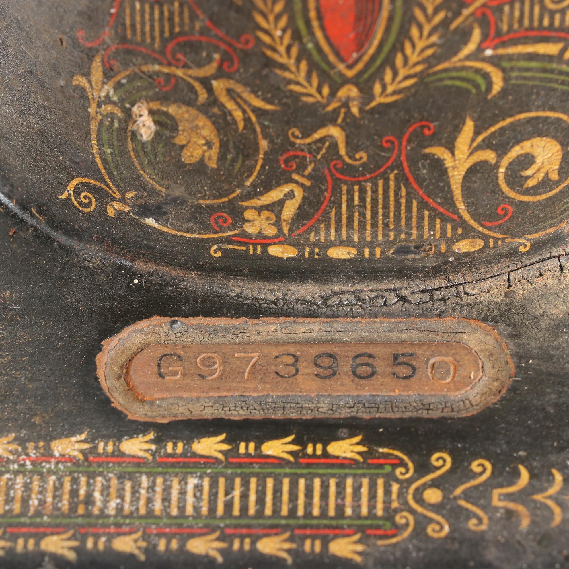 Singer Manufacturing Co. Cast Iron Treadle Bases with Cabinets, Early 20th c.