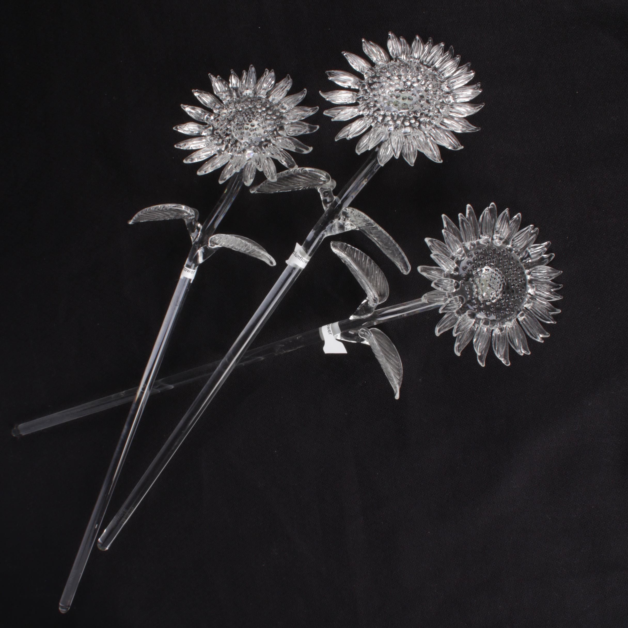 Waterford Crystal Sunflower Glass Flowers