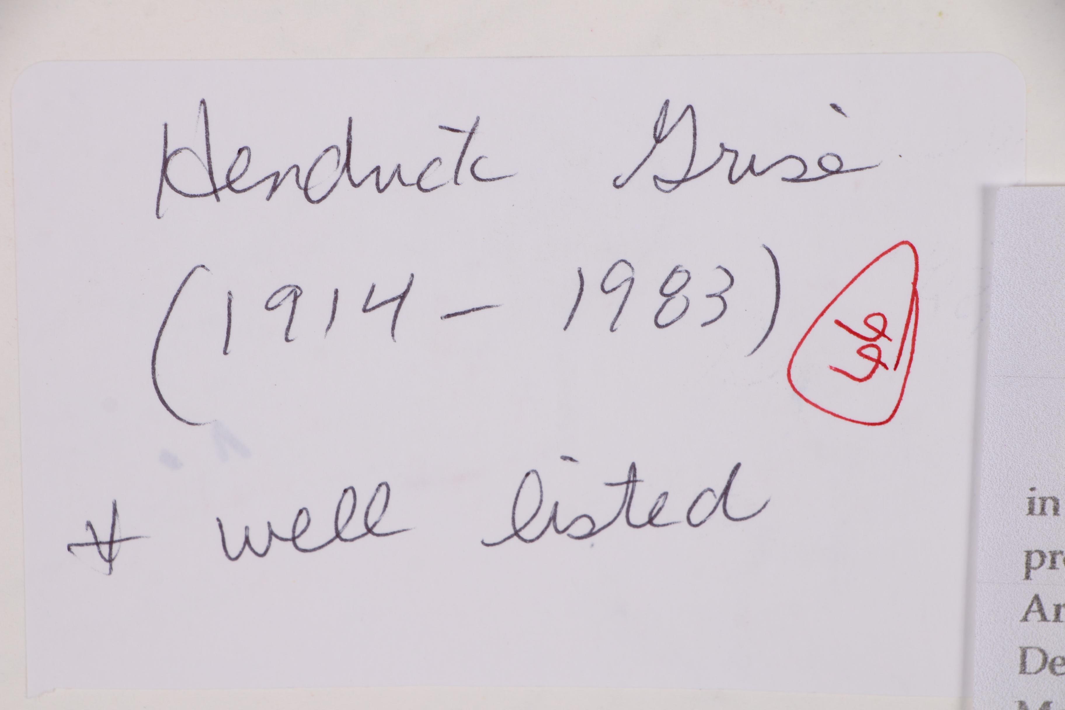 Hendrik Grise Ink Figure Drawing