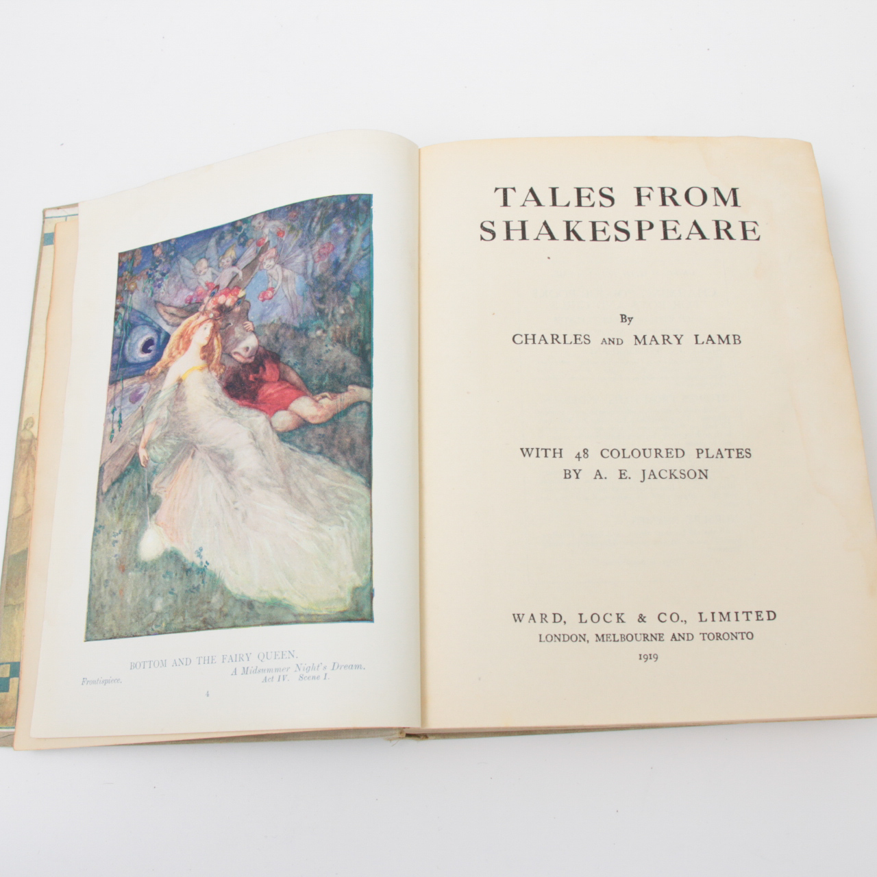 Illustrated "Tales from Shakespeare" by Charles and Mary Lamb, 1919