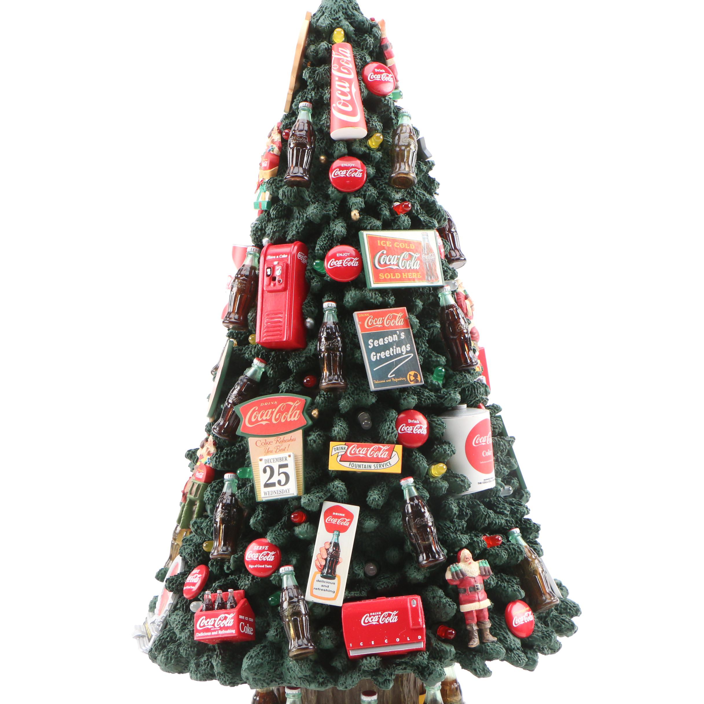 The Danbury Mint "The Coca-Cola Christmas Tree" Table Décor, 2000