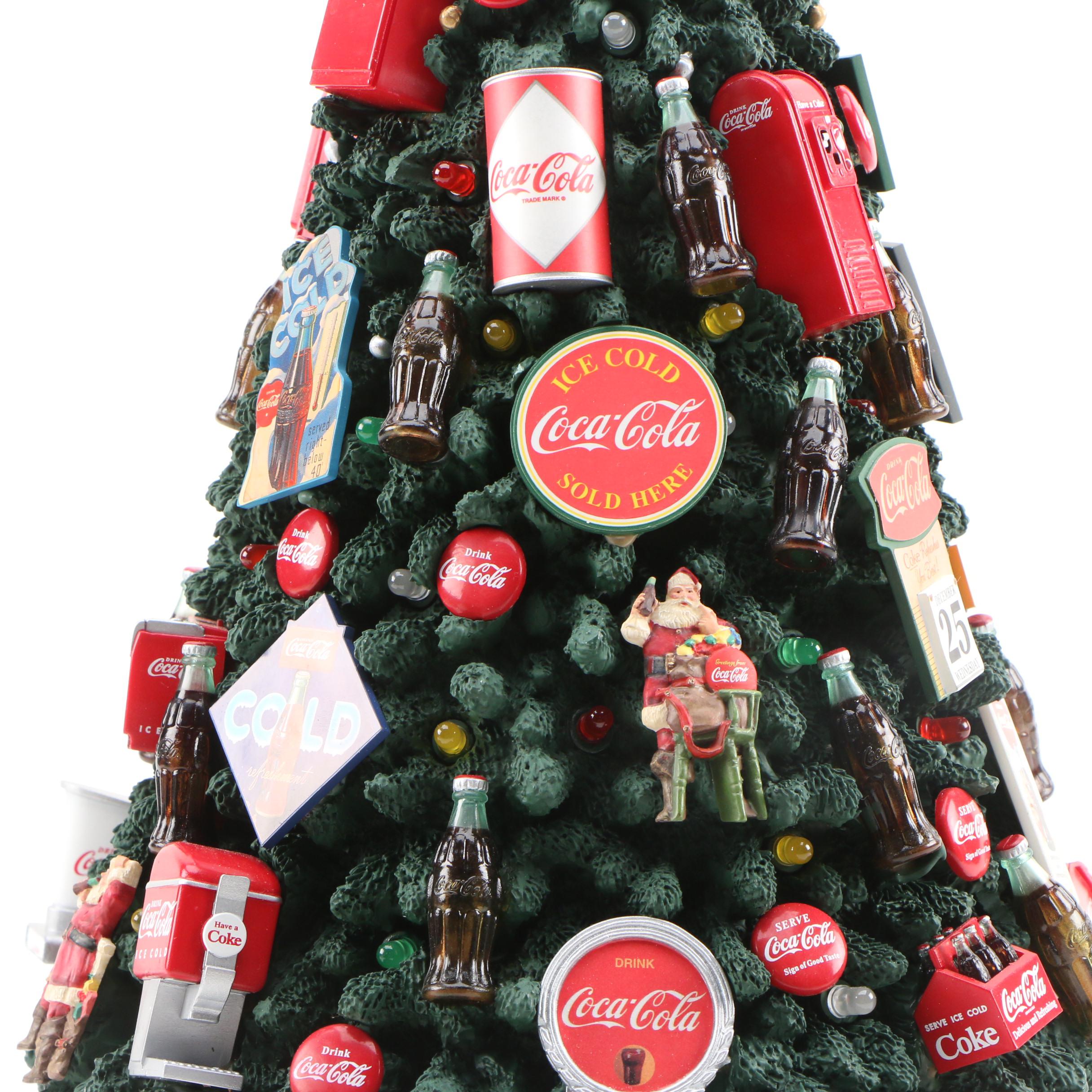 The Danbury Mint "The Coca-Cola Christmas Tree" Table Décor, 2000