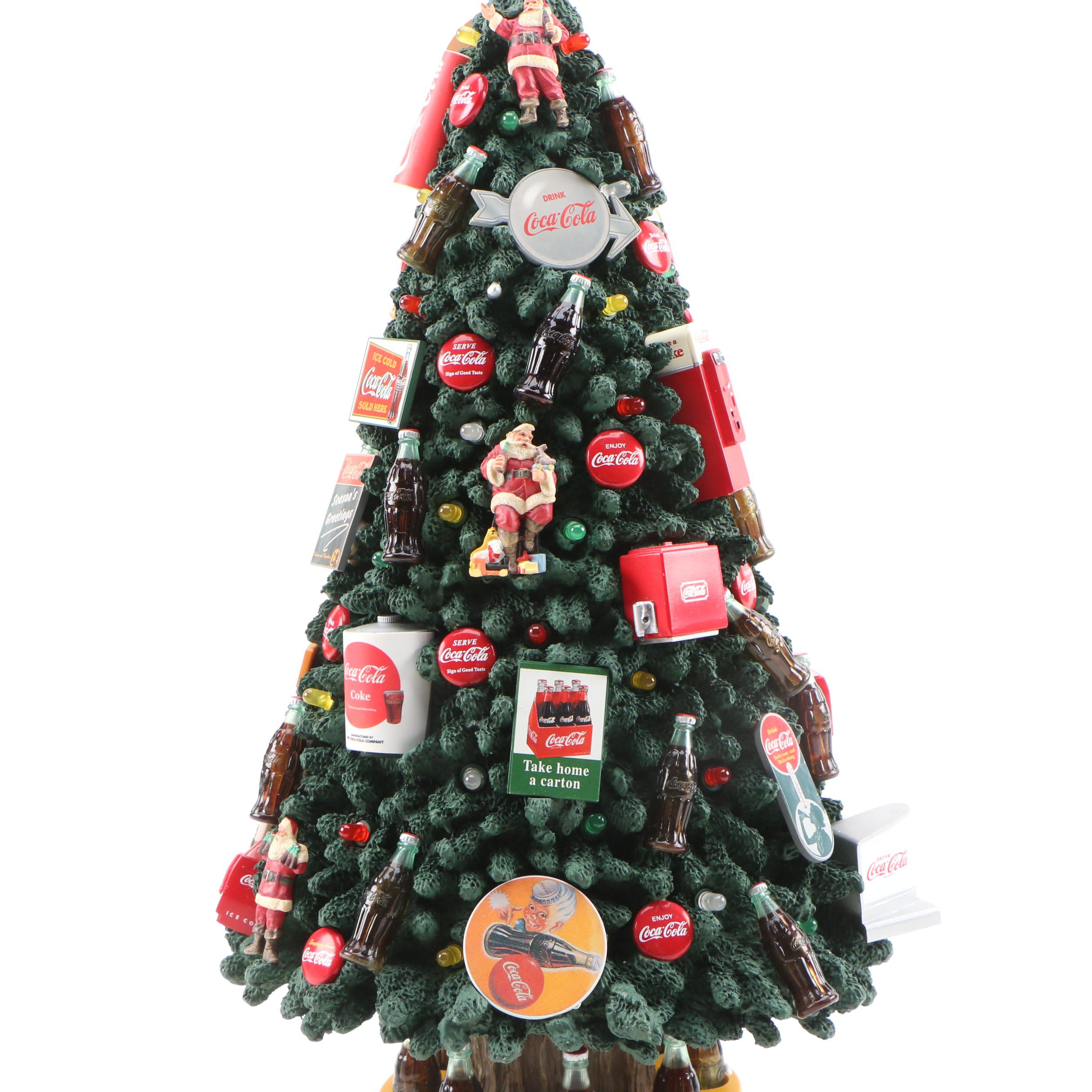 The Danbury Mint "The Coca-Cola Christmas Tree" Table Décor, 2000