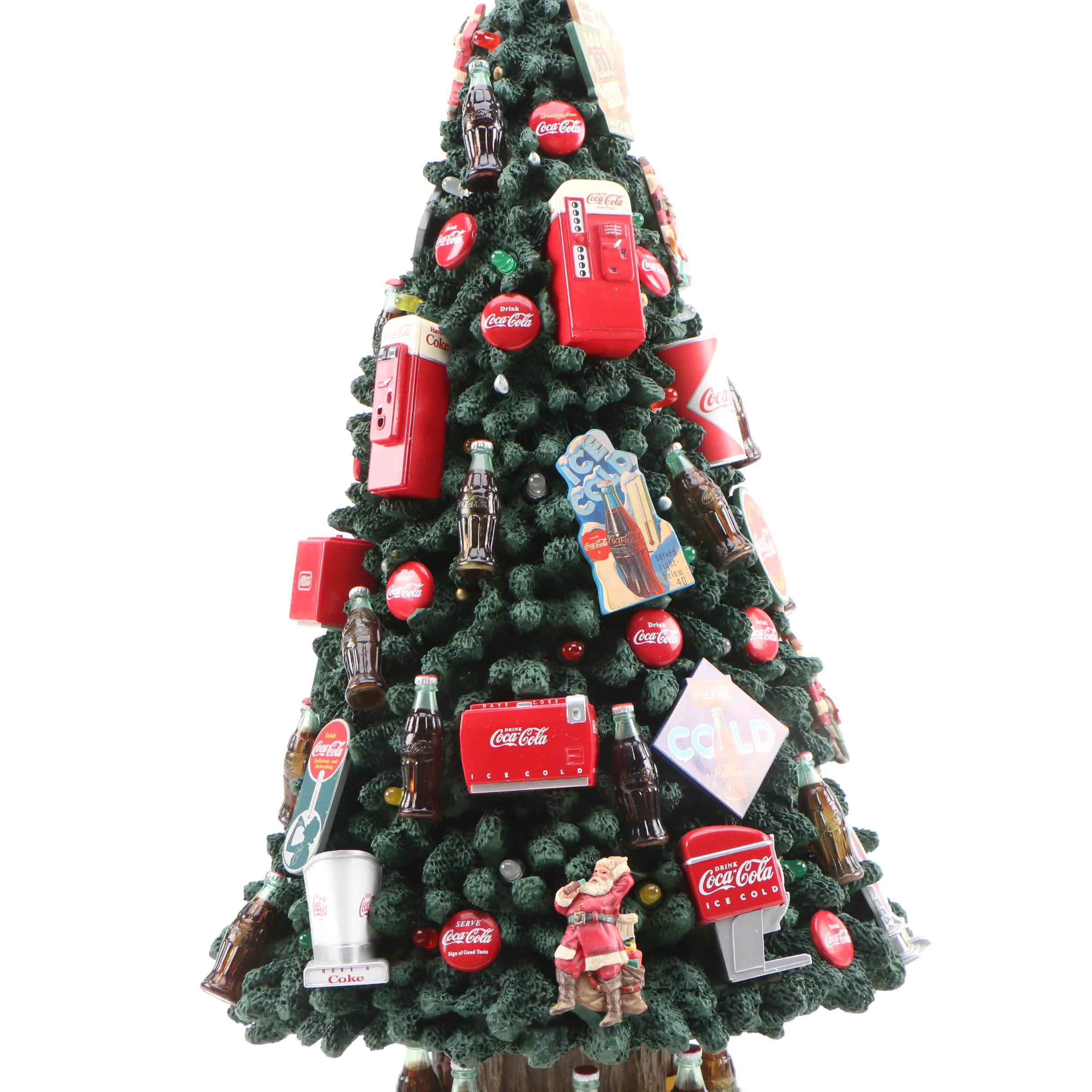 The Danbury Mint "The Coca-Cola Christmas Tree" Table Décor, 2000
