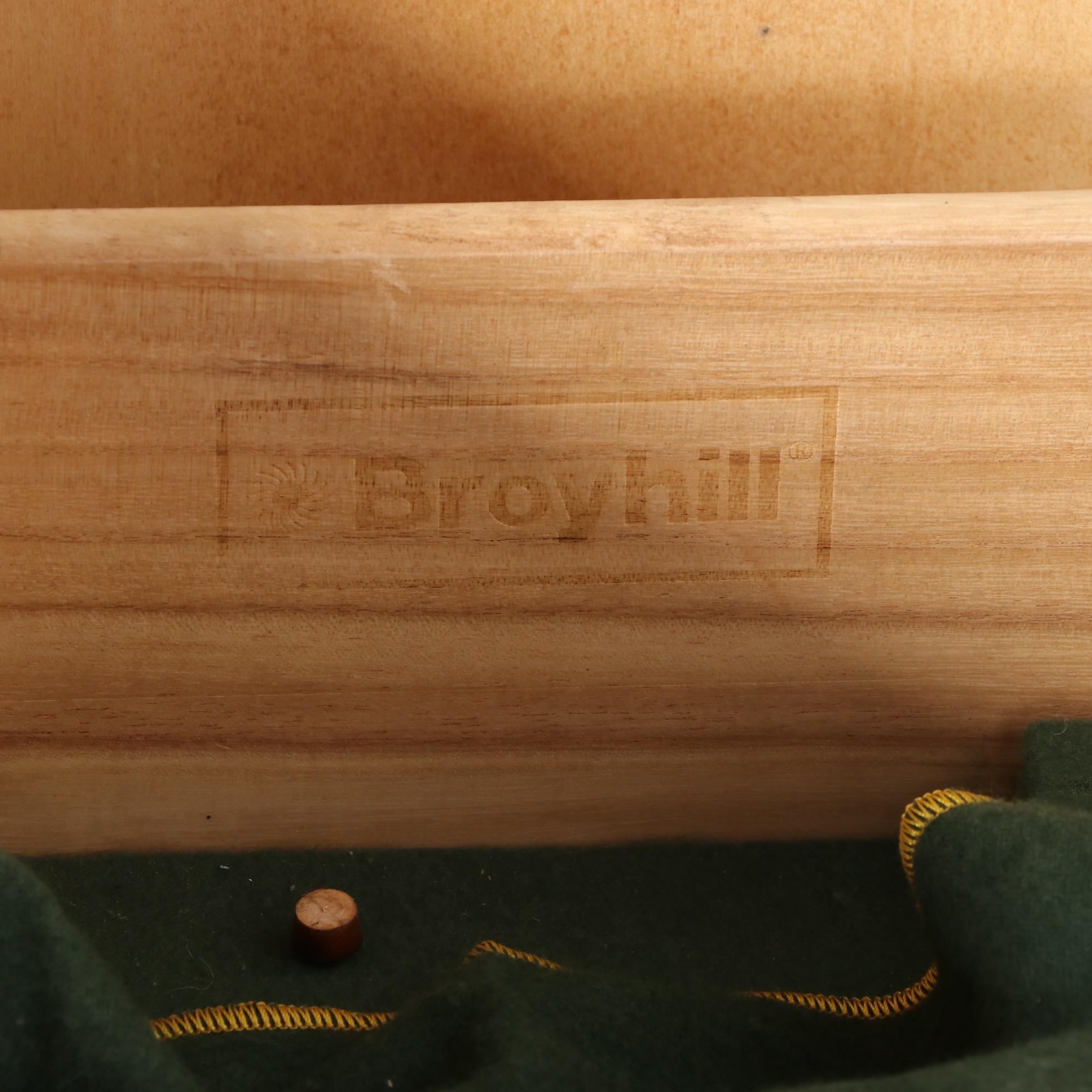 Broyhill Gothic Style Walnut-Stained China Cabinet