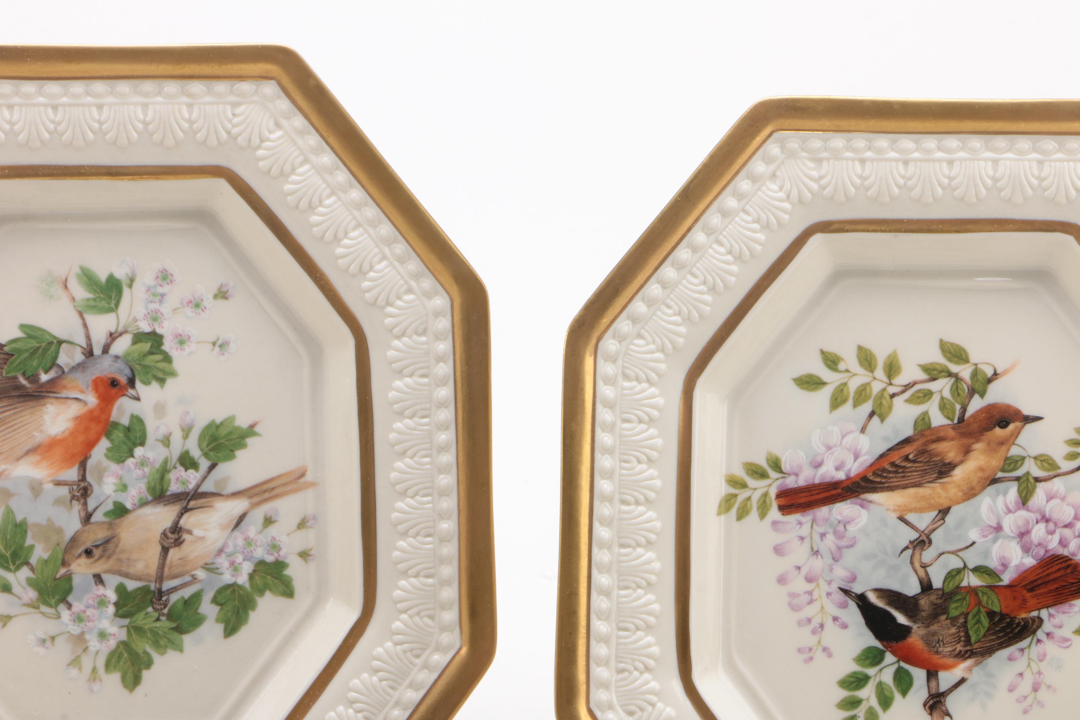 Chelsea House Port Royal Porcelain Bird Motif Wall Plate Decor