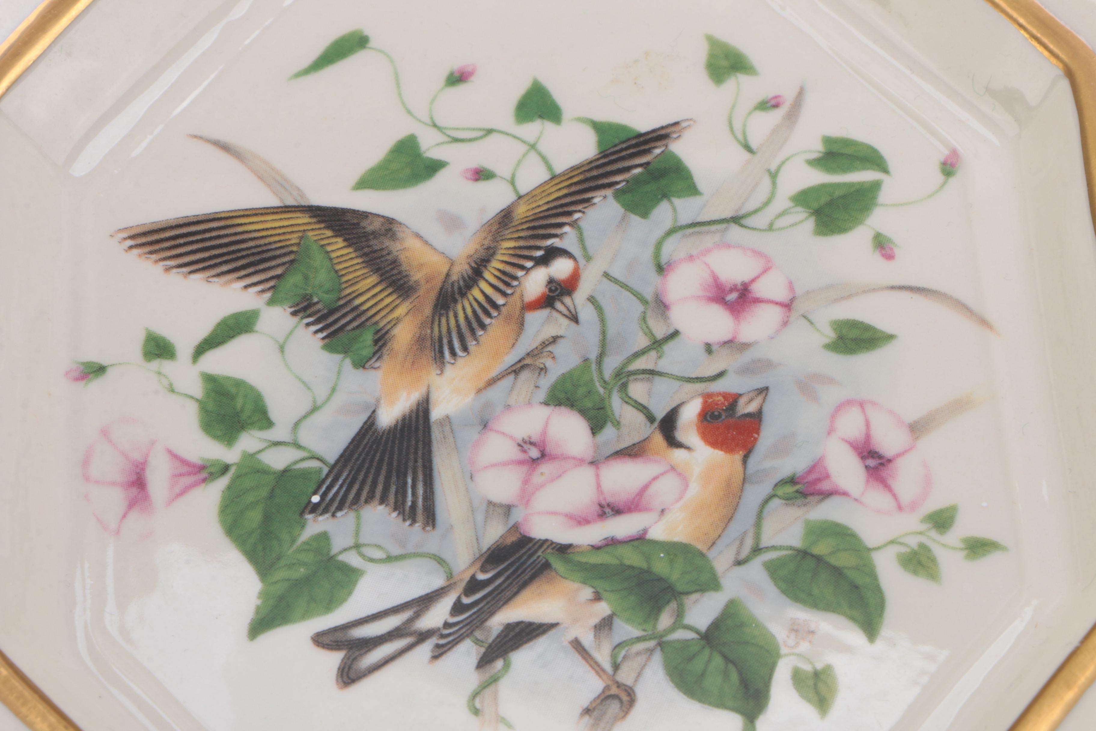 Chelsea House Port Royal Porcelain Bird Motif Wall Plate Decor