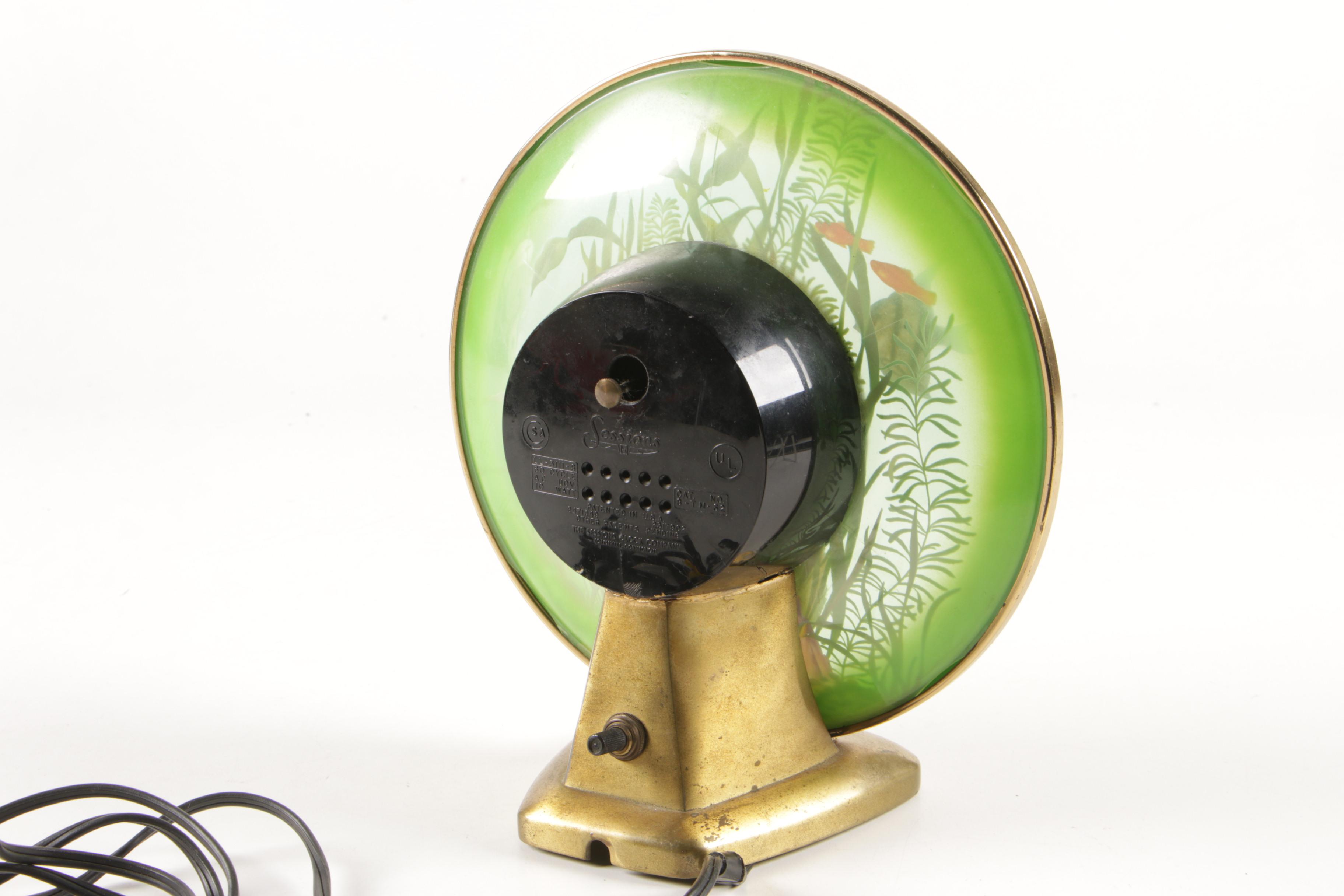Sessions "Aquarius" Animated Fish Electric Clock, 1950s