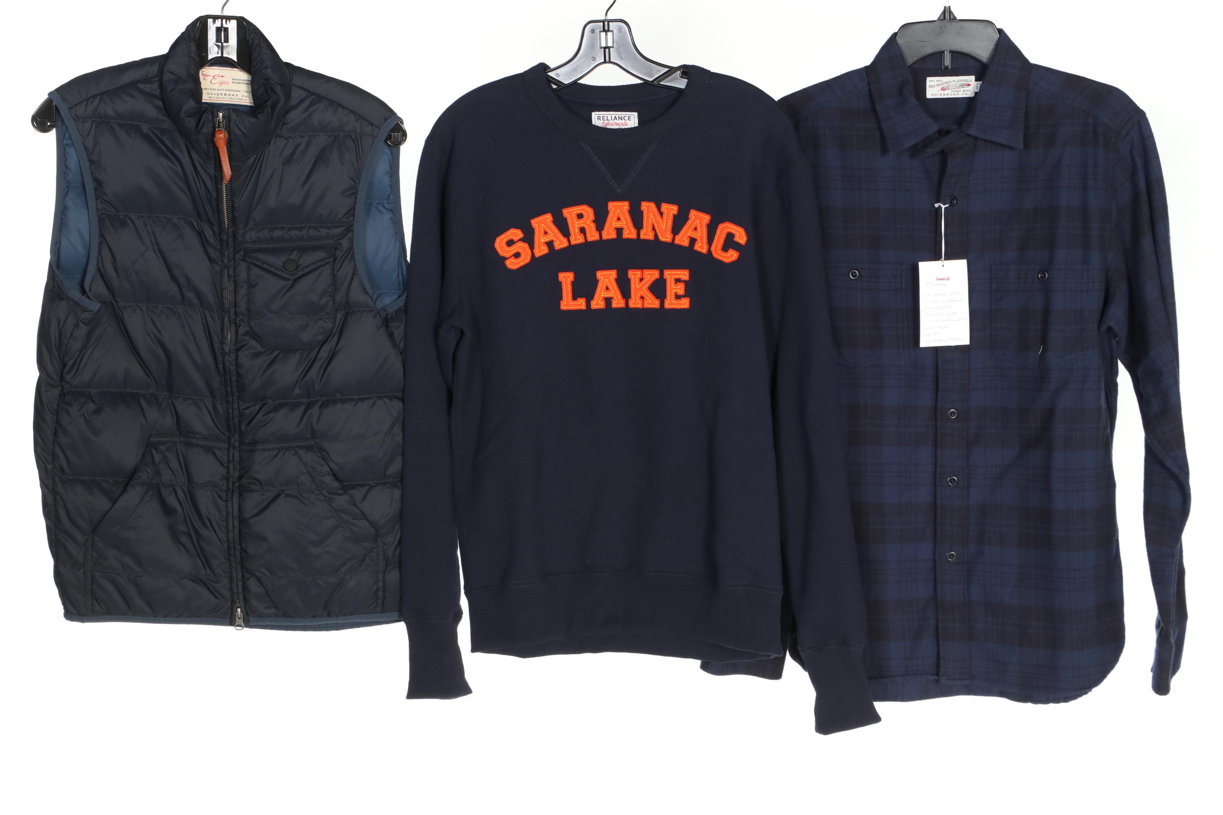Men's Guideboat Co. Reliance, Bateaux & Barrow and Red Feather Flannels