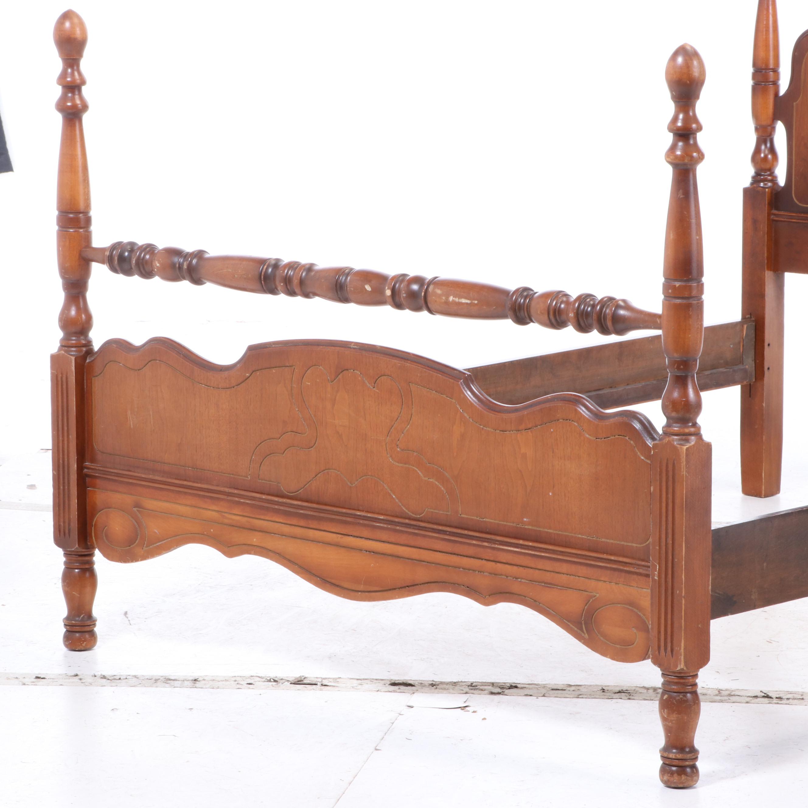 American Furniture Co. Hardwood Full-Size Poster Bed Frame