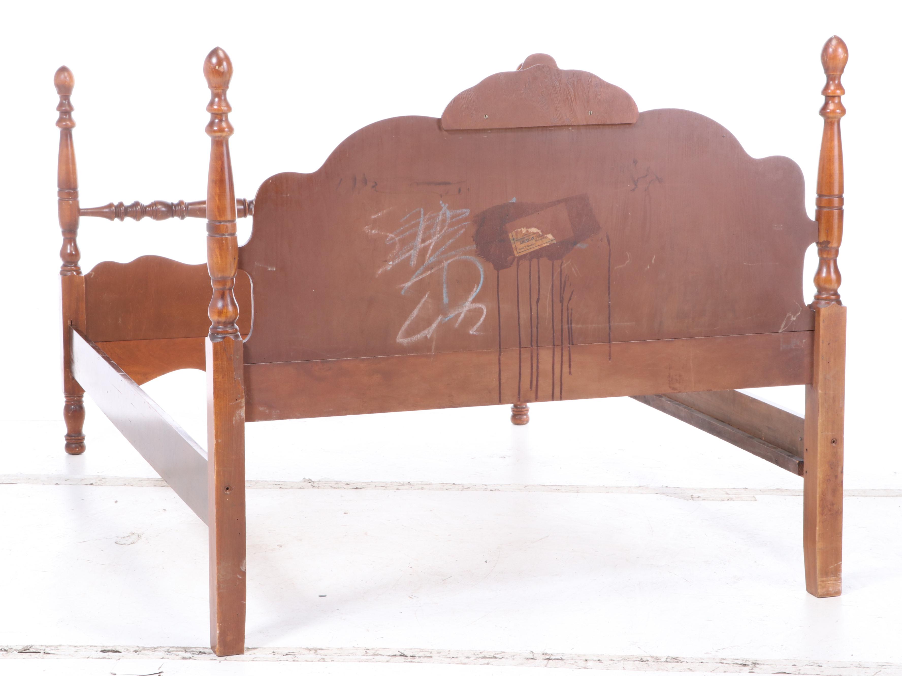 American Furniture Co. Hardwood Full-Size Poster Bed Frame