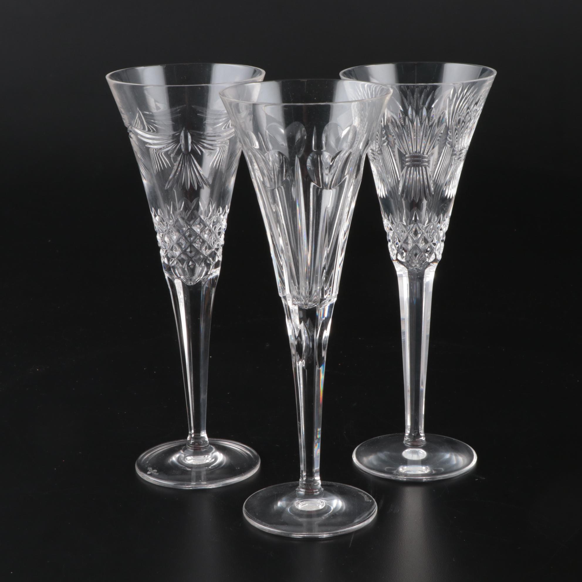 Waterford Crystal "Millennium Series" Champagne Flutes