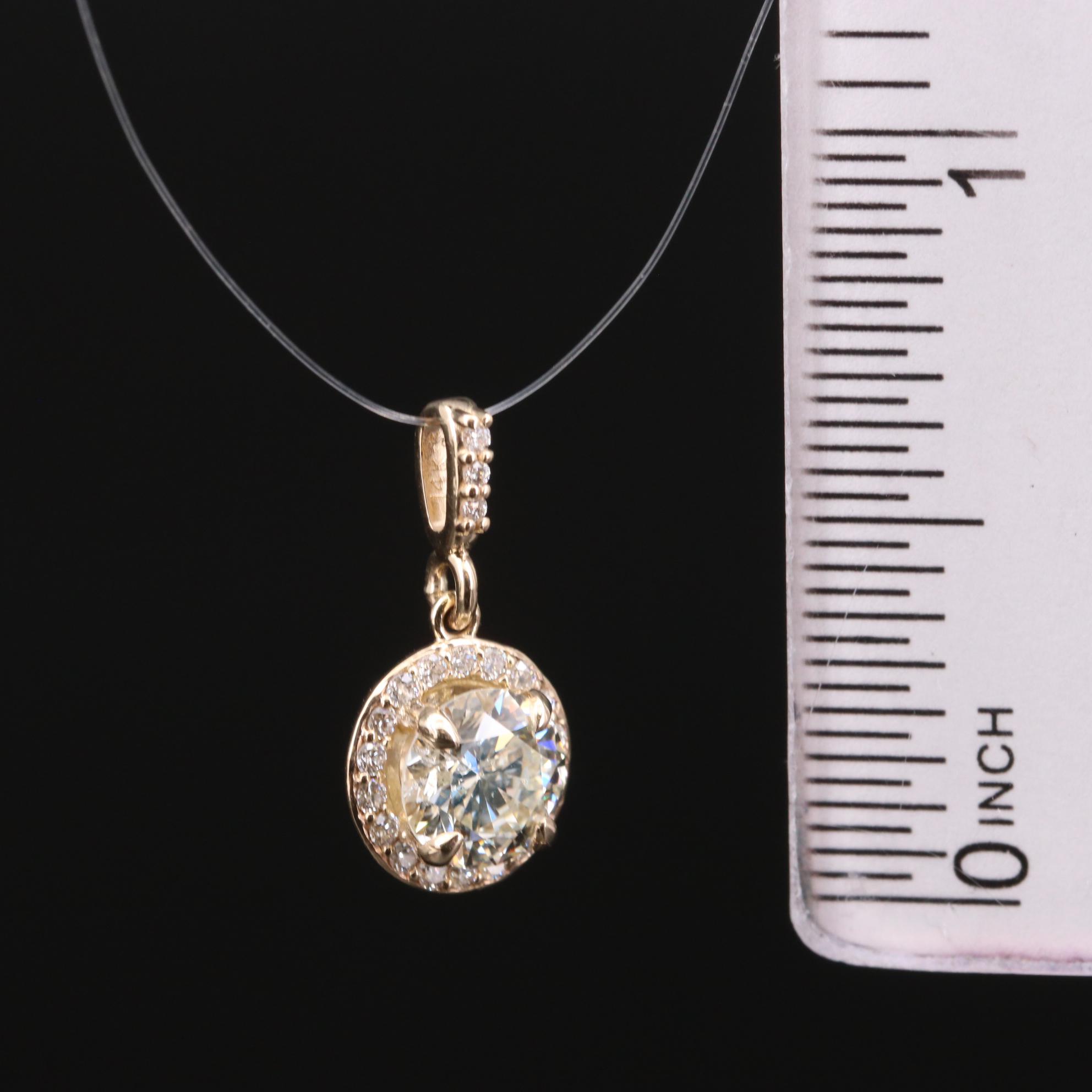 14K Diamond Pendant