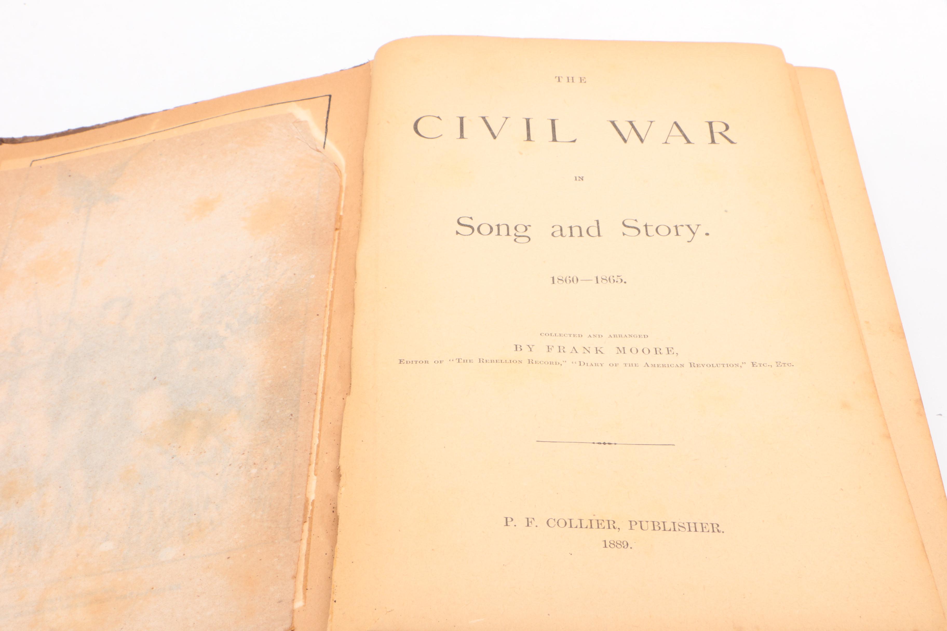 "The Civil War in Song and Story" and "History and Rhymes of the Lost Battalion"