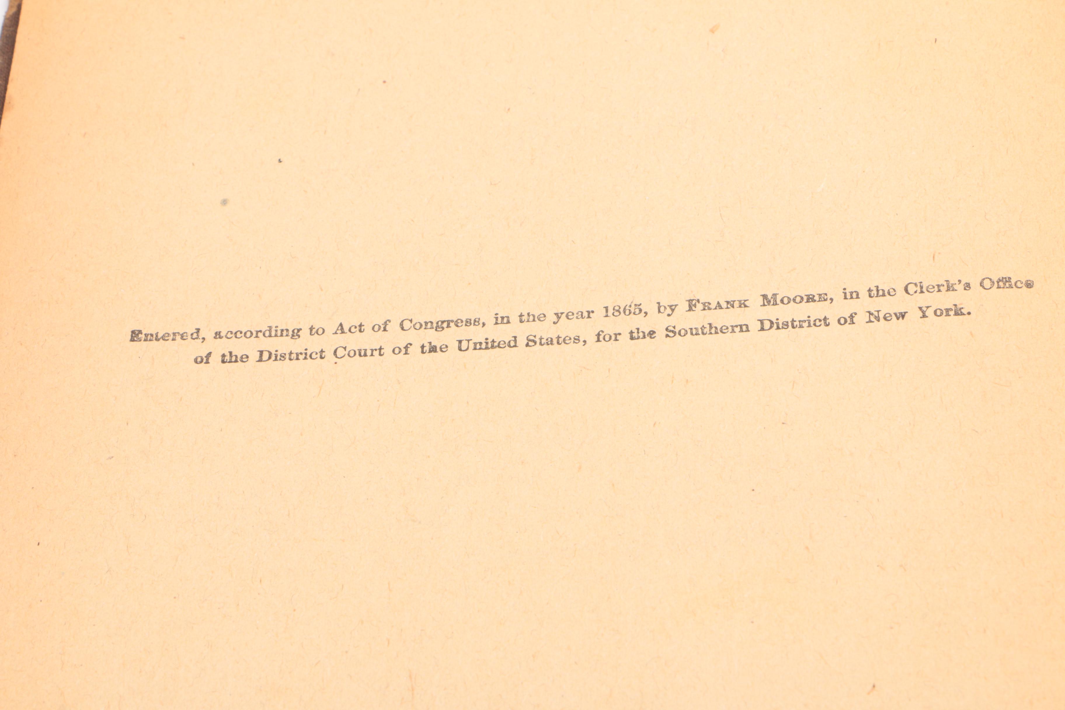 "The Civil War in Song and Story" and "History and Rhymes of the Lost Battalion"