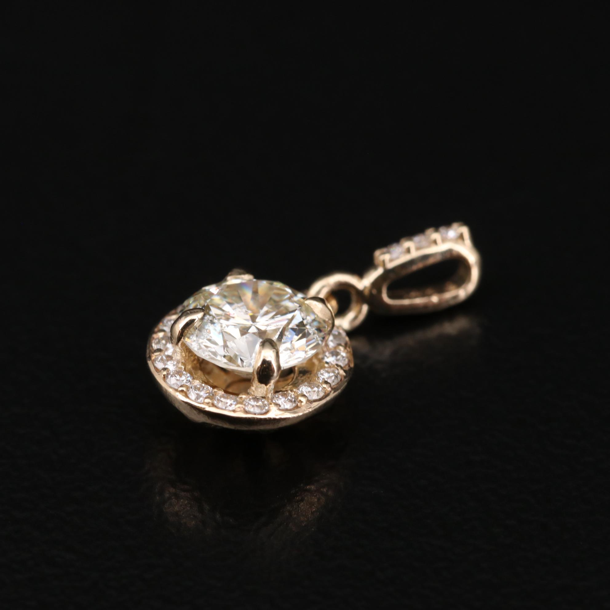 14K Diamond Pendant