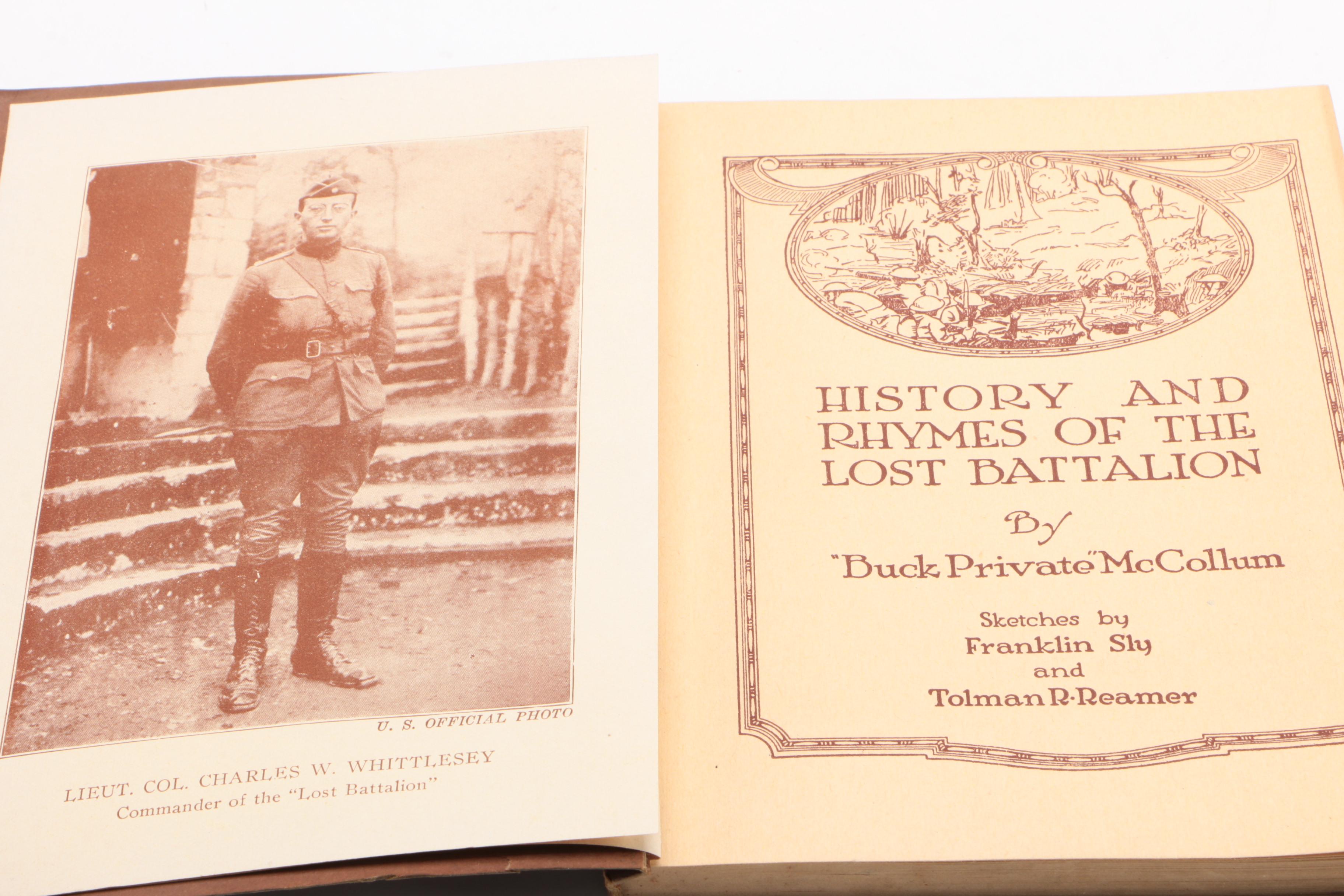 "The Civil War in Song and Story" and "History and Rhymes of the Lost Battalion"