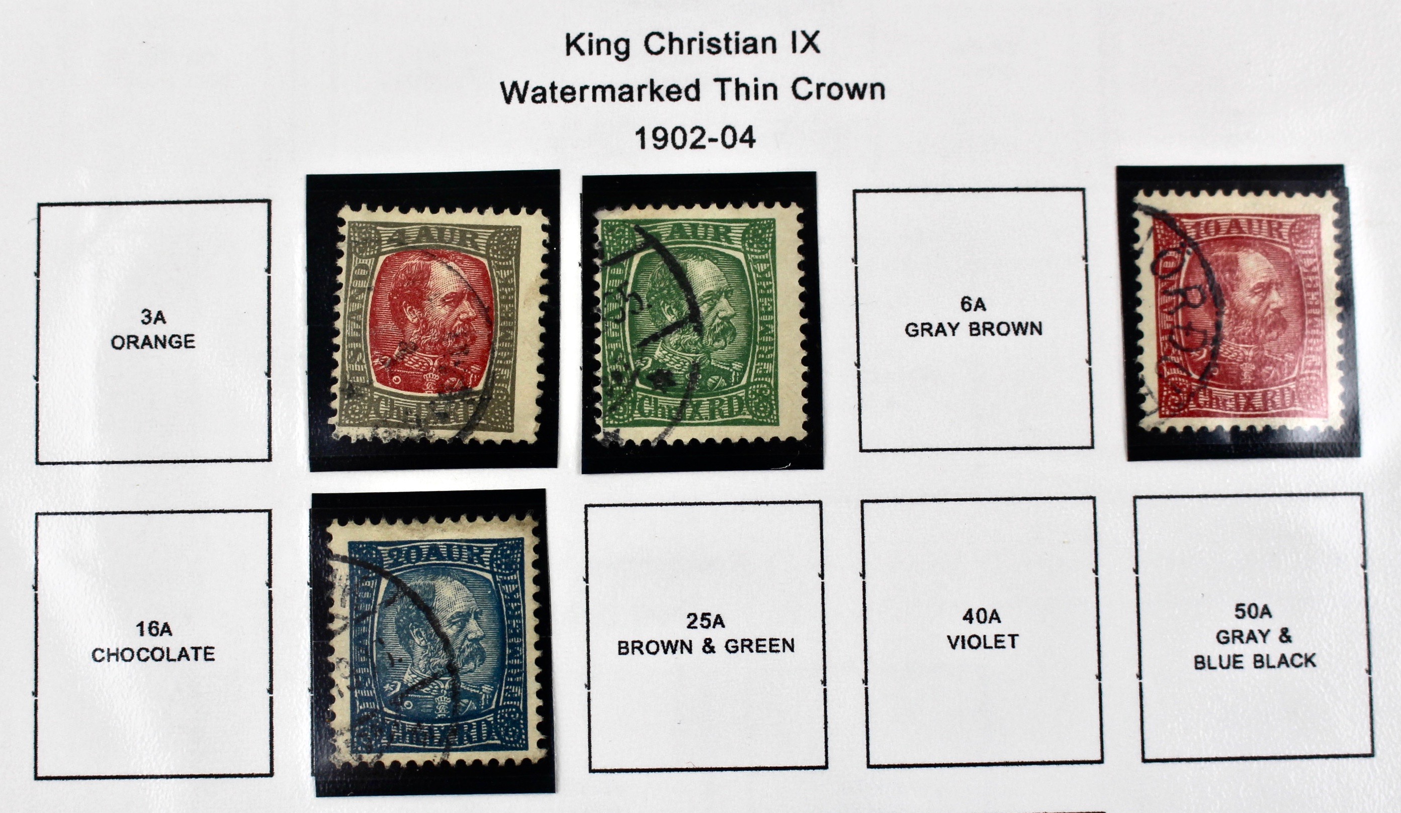 Iceland Stamp Collection, 1876-1977