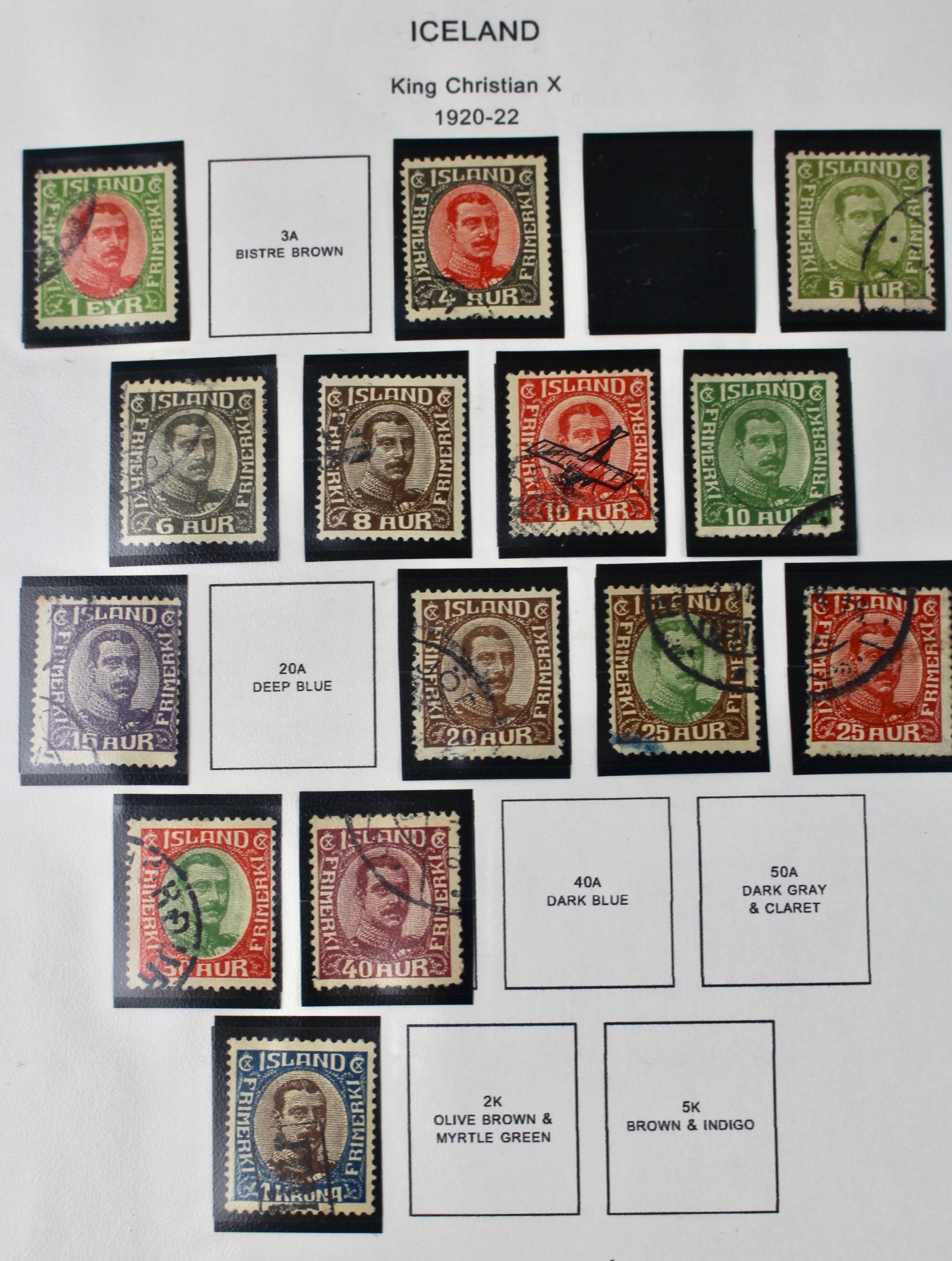 Iceland Stamp Collection, 1876-1977