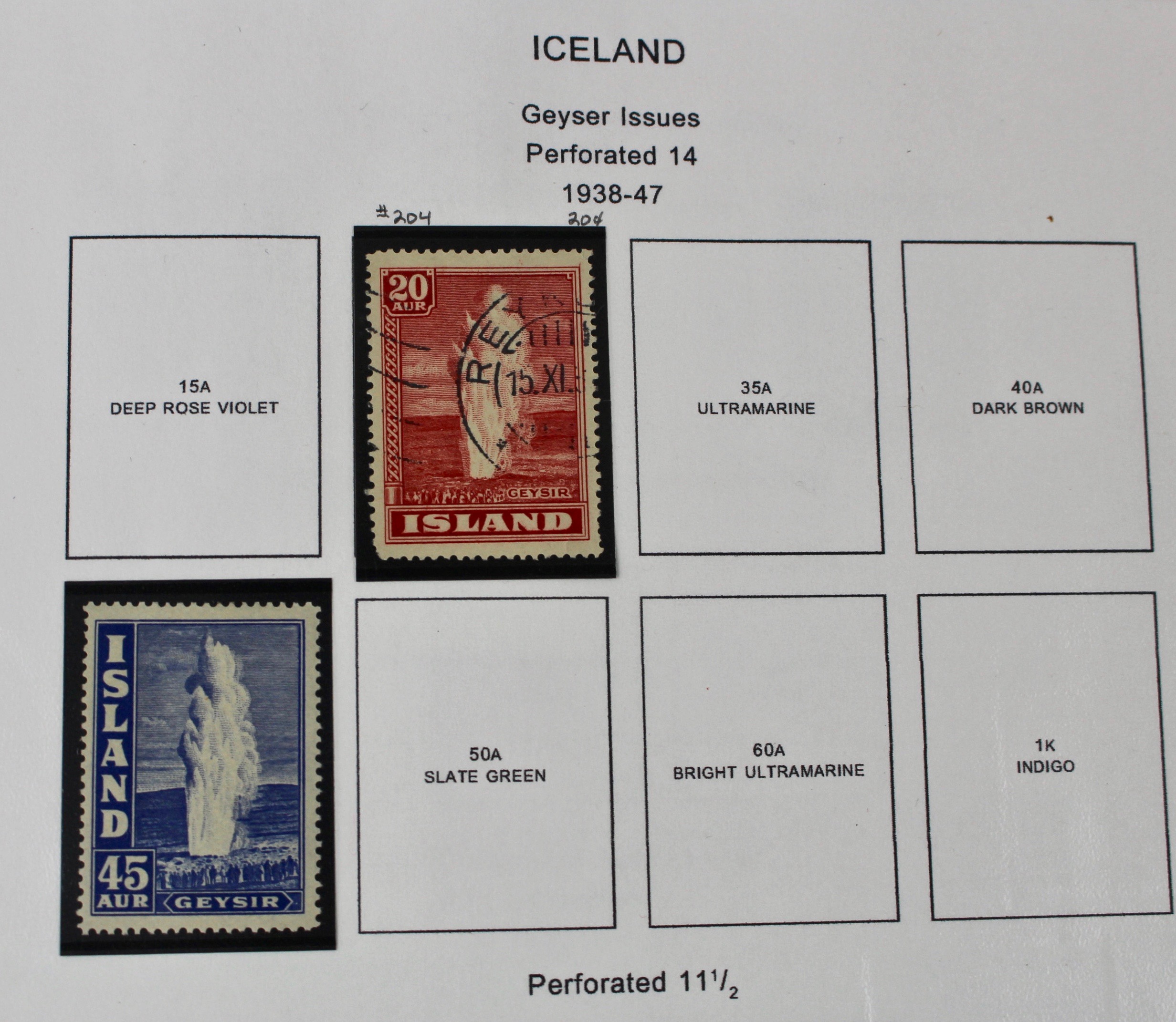 Iceland Stamp Collection, 1876-1977