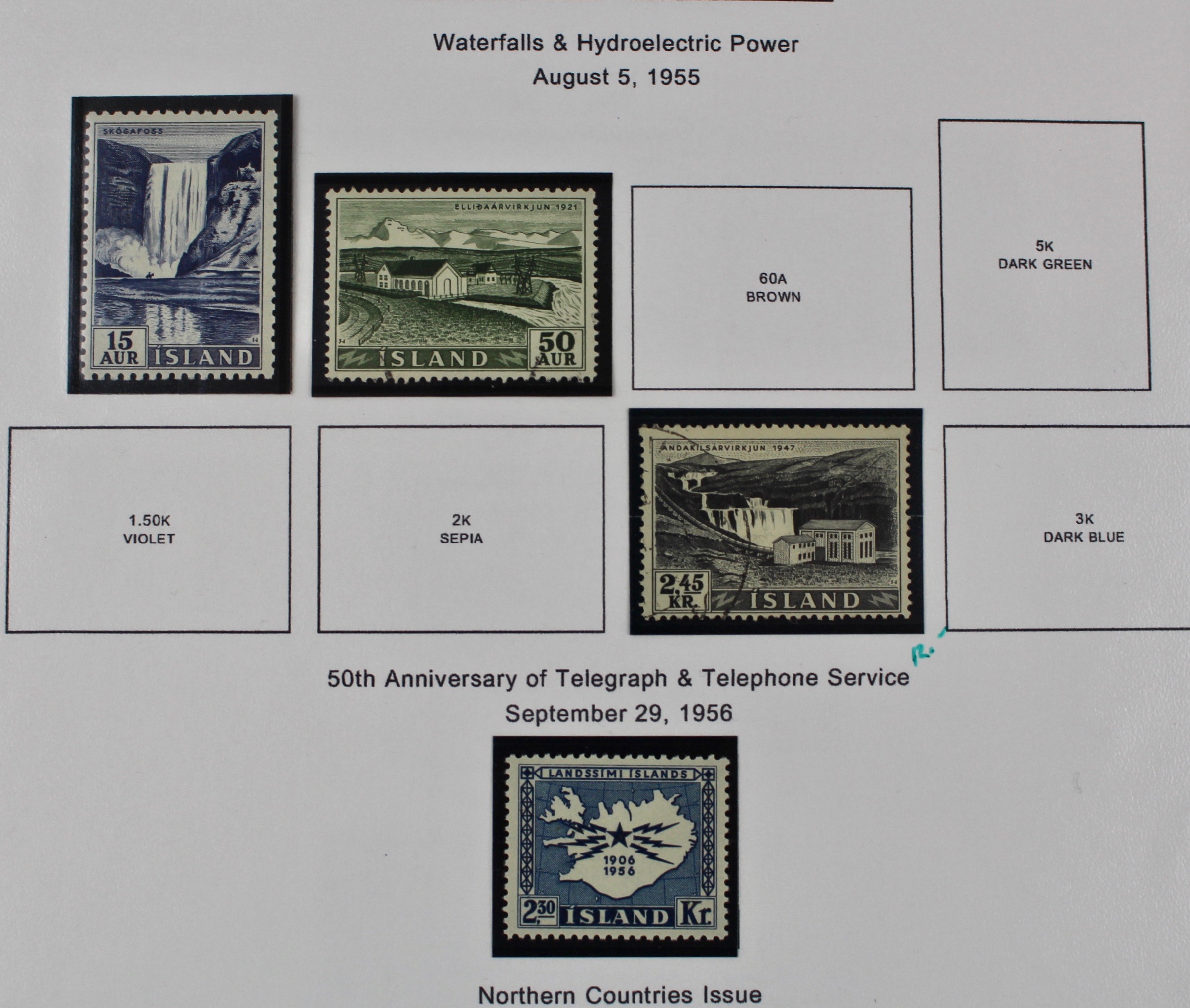Iceland Stamp Collection, 1876-1977
