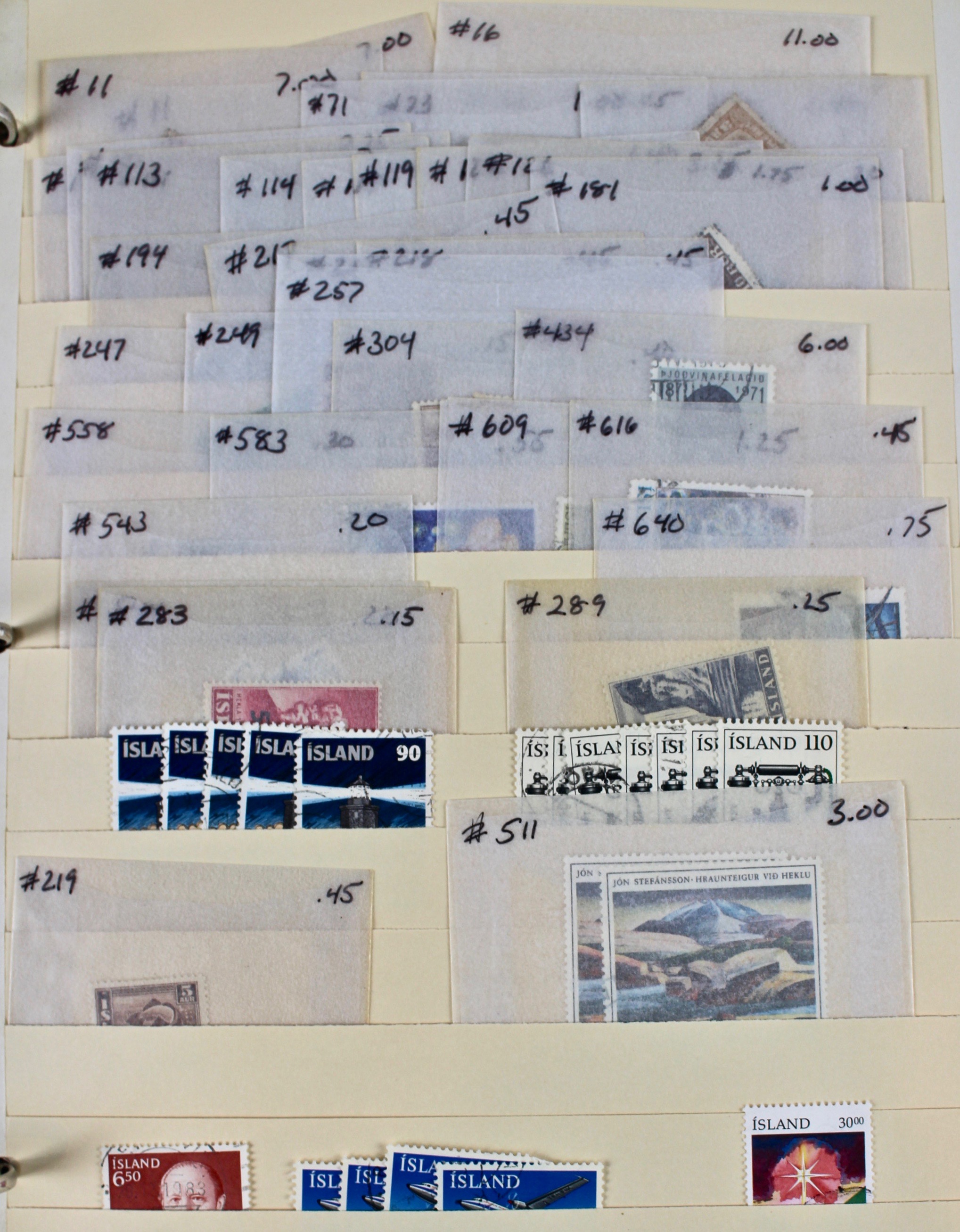 Iceland Stamp Collection, 1876-1977