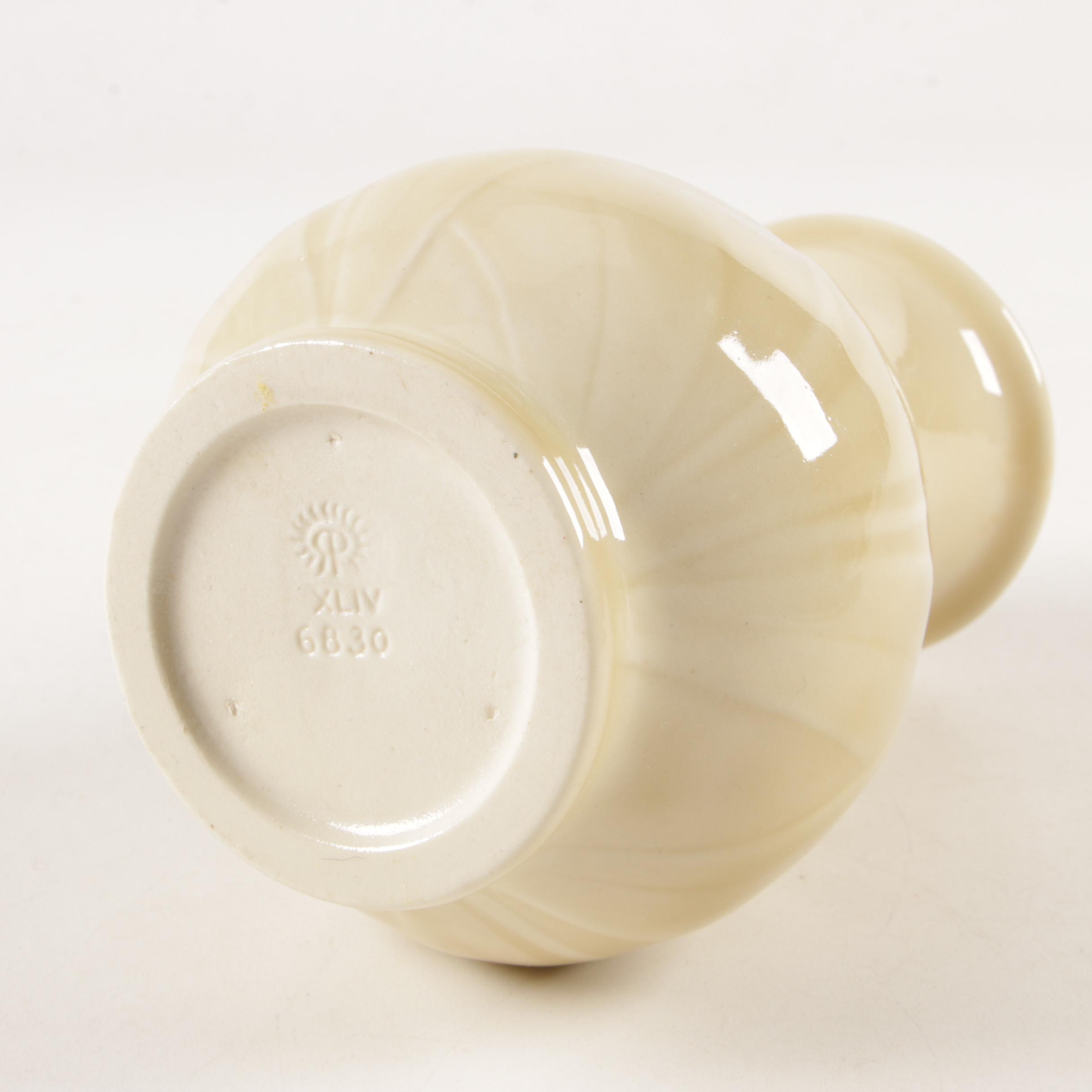 Rookwood Pottery "Daffodil" High Gloss Light Yellow Vase, 1944