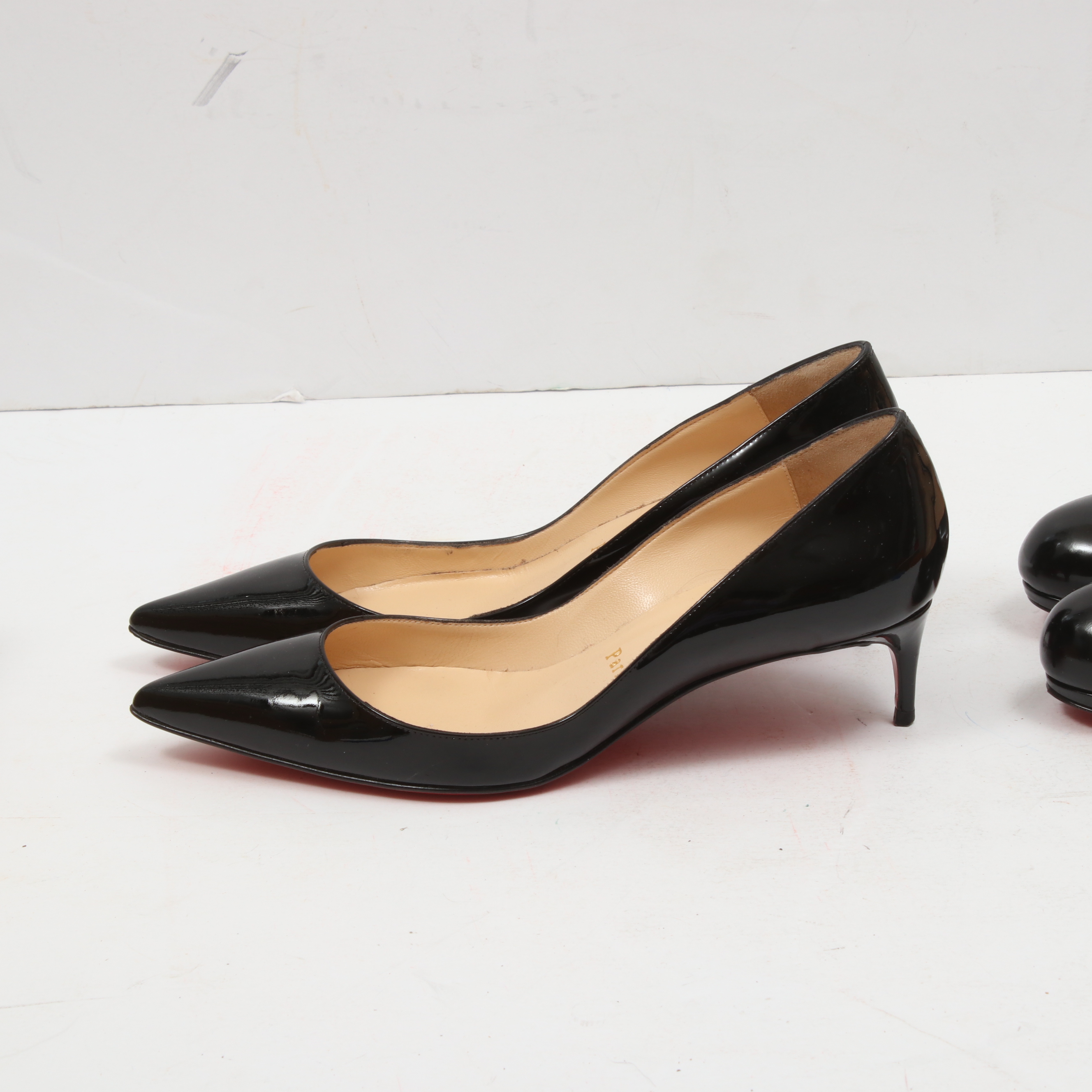 Christian Louboutin New Simple 120 Pumps and Low Pumps in Black Patent Leather