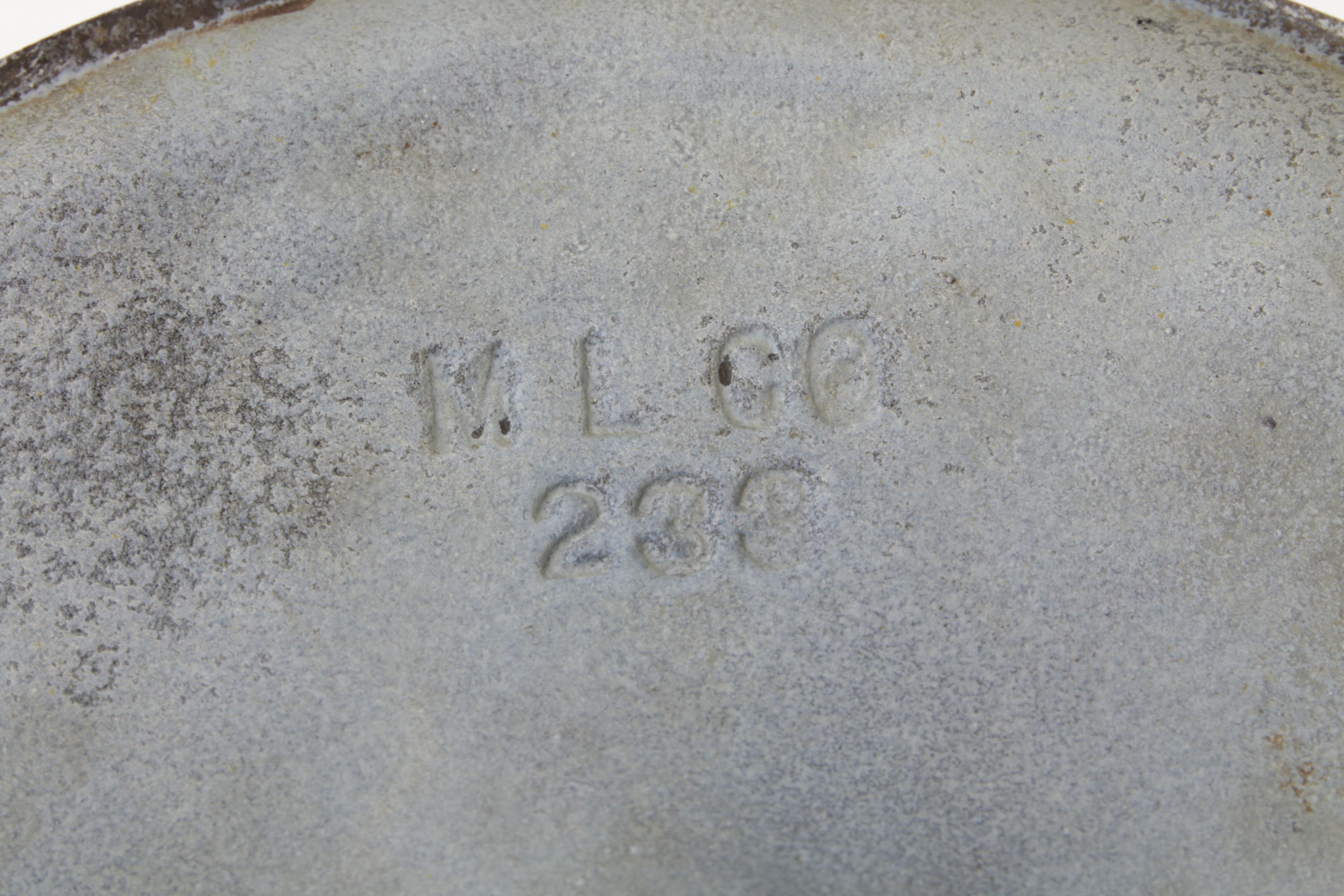 Miller Lamp Co. Gilt Metal Lamp with Slag Glass Shade, Early 20th C.