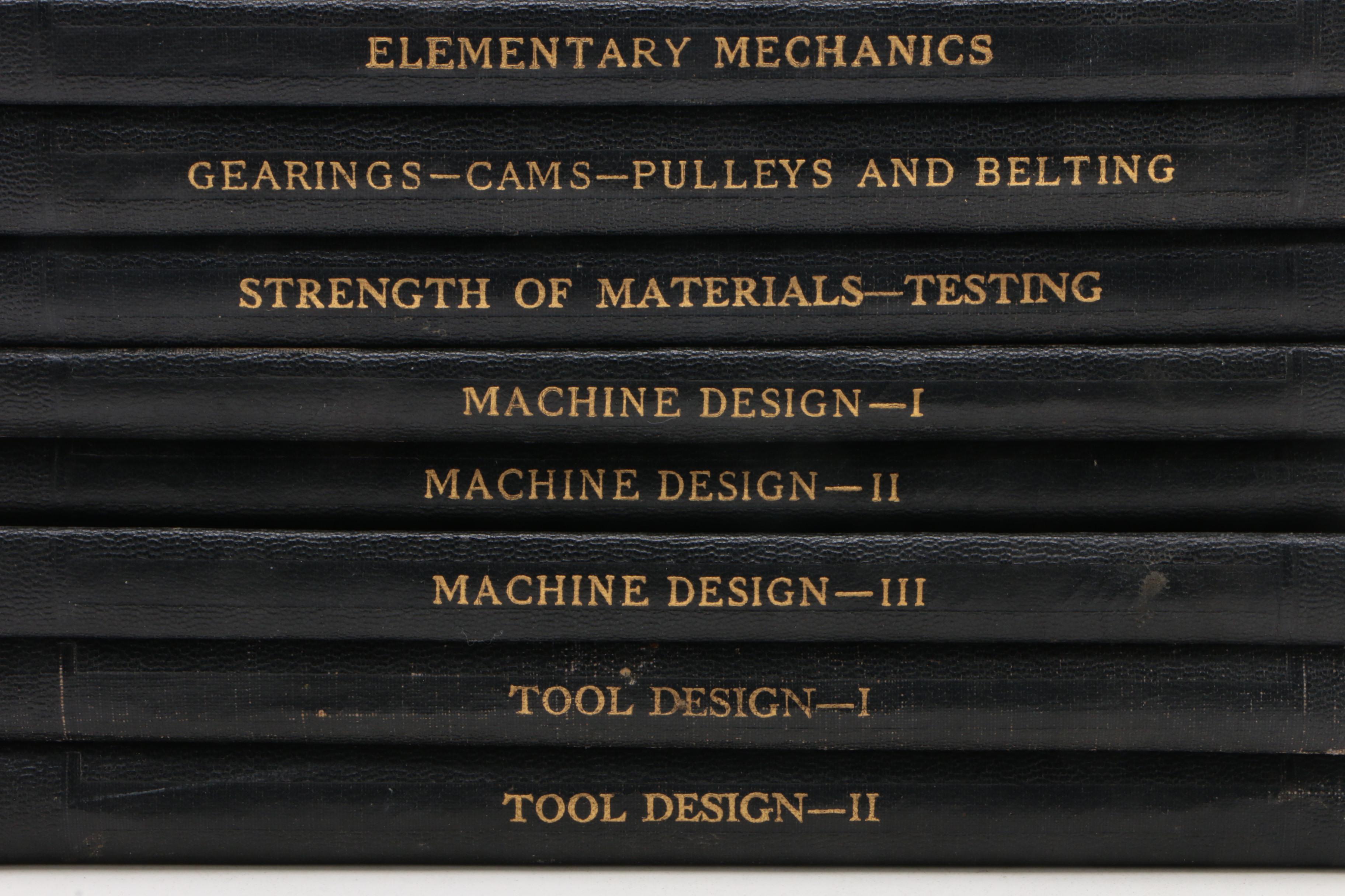 International Textbook Co. Mechanics and Machine Design Book Series, 1930s