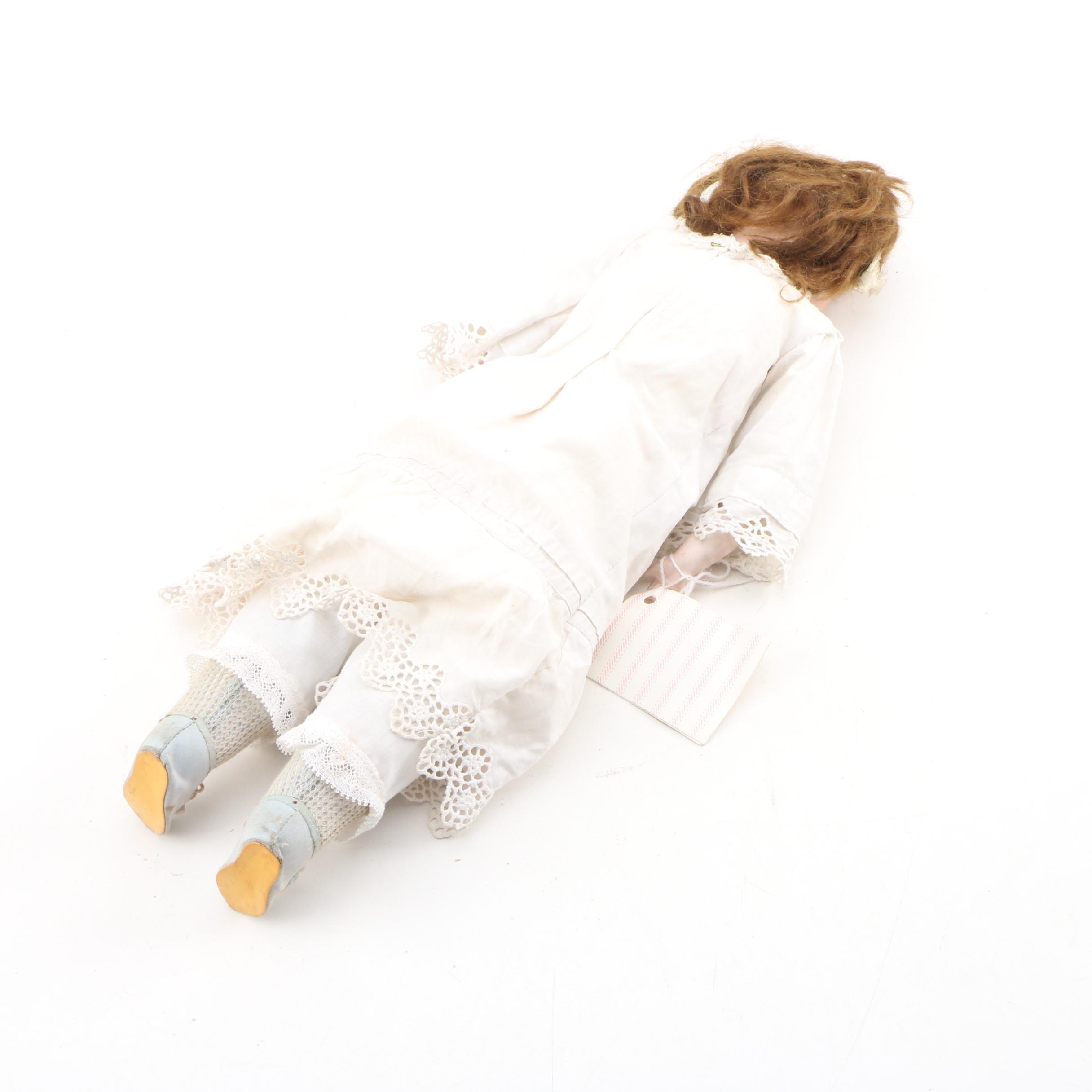 Armand Marseille German Bisque Doll with Period Attire, Marked "370 / AM-1-DEP"