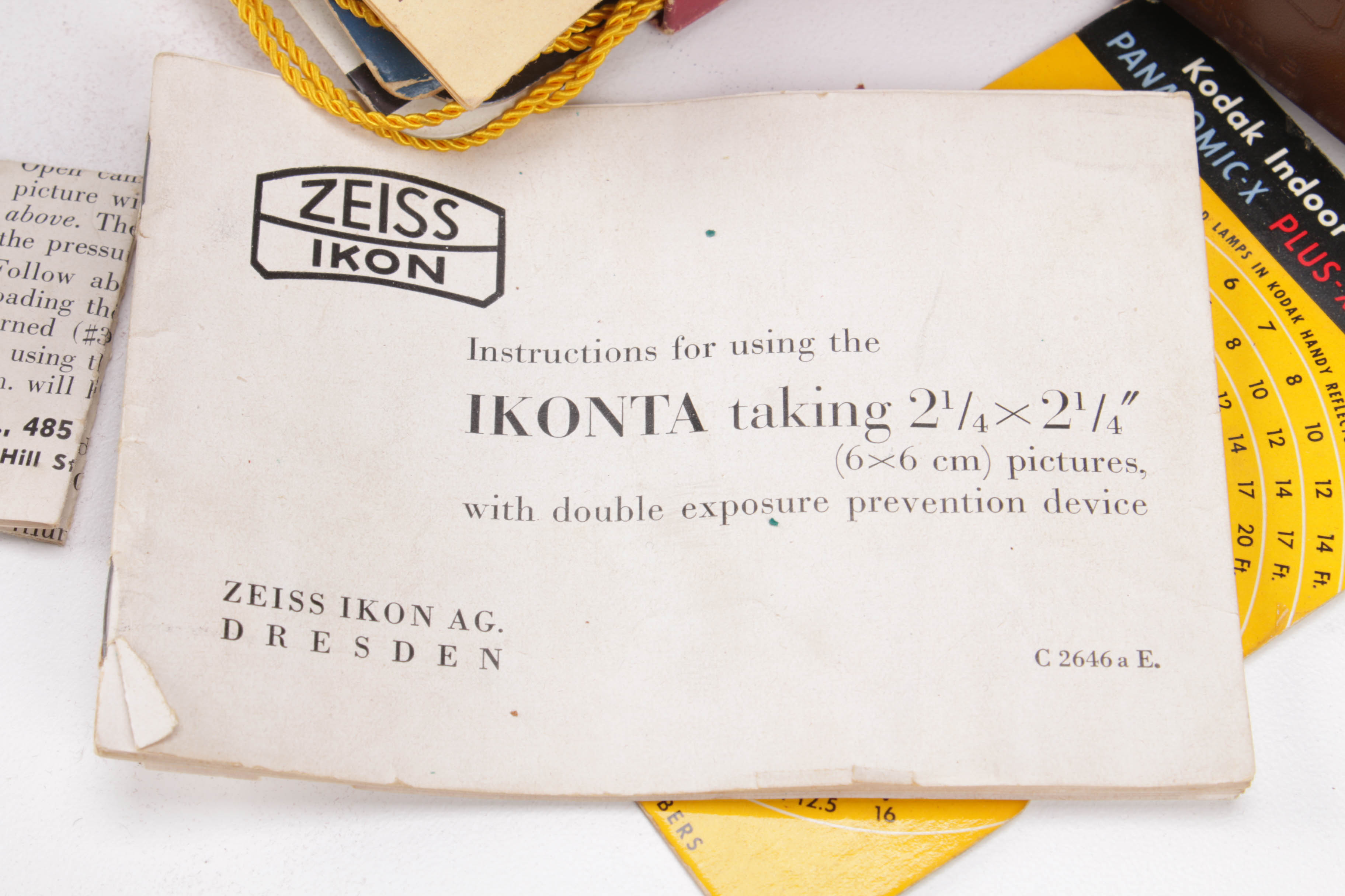 Zeiss Ikon "Ikonia" Post-War Medium Format German Camera and Equipment