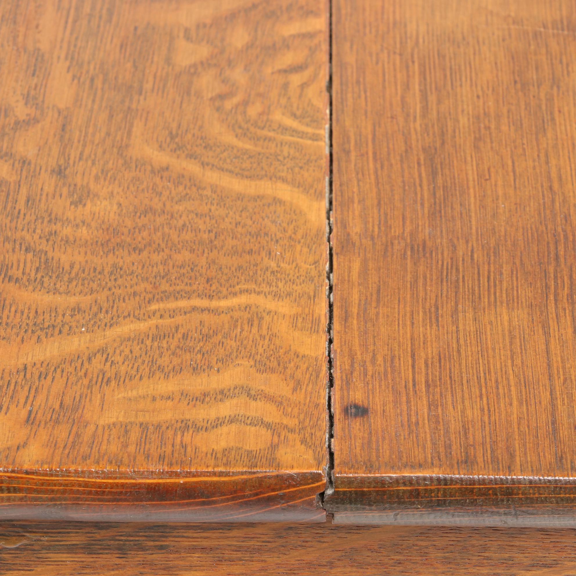 Empire Style Quarter-Sawn Oak Library Table, circa 1910