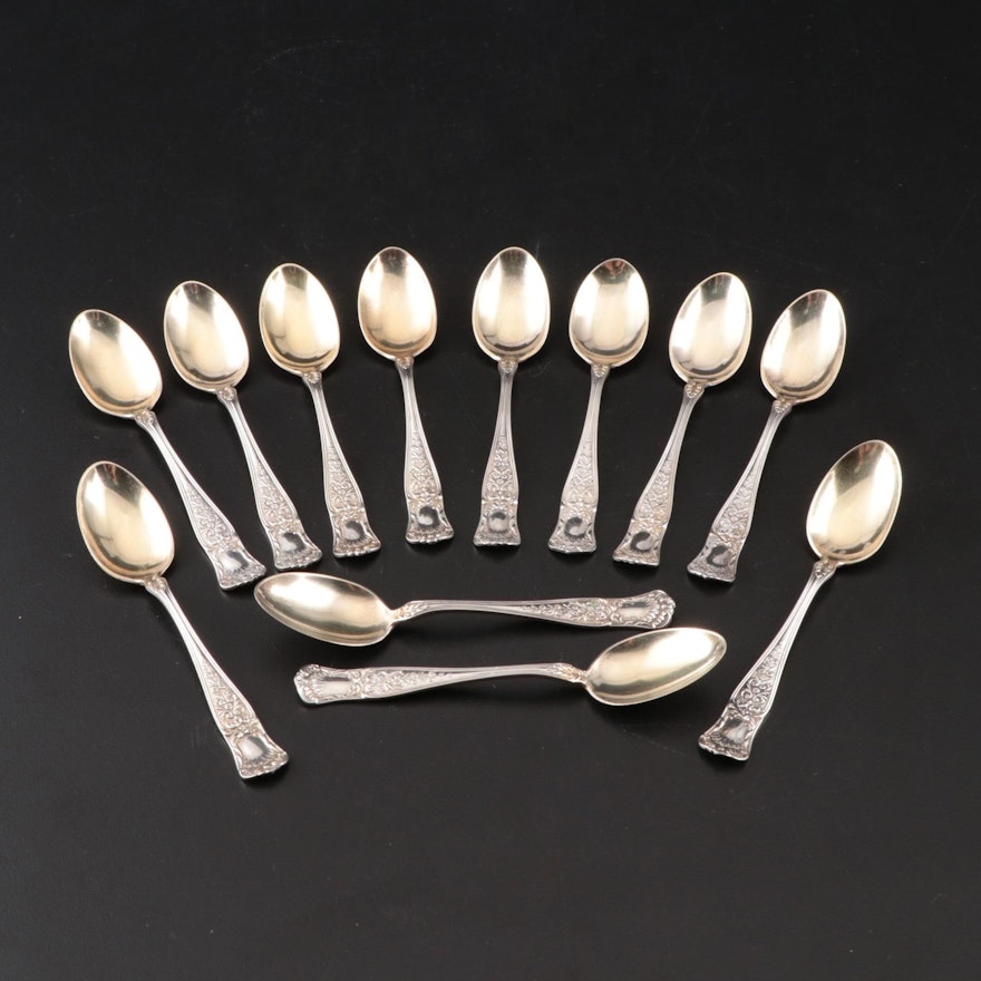 Gorham "Maryland" Sterling Silver Demitasse Spoons, Late 19th Century