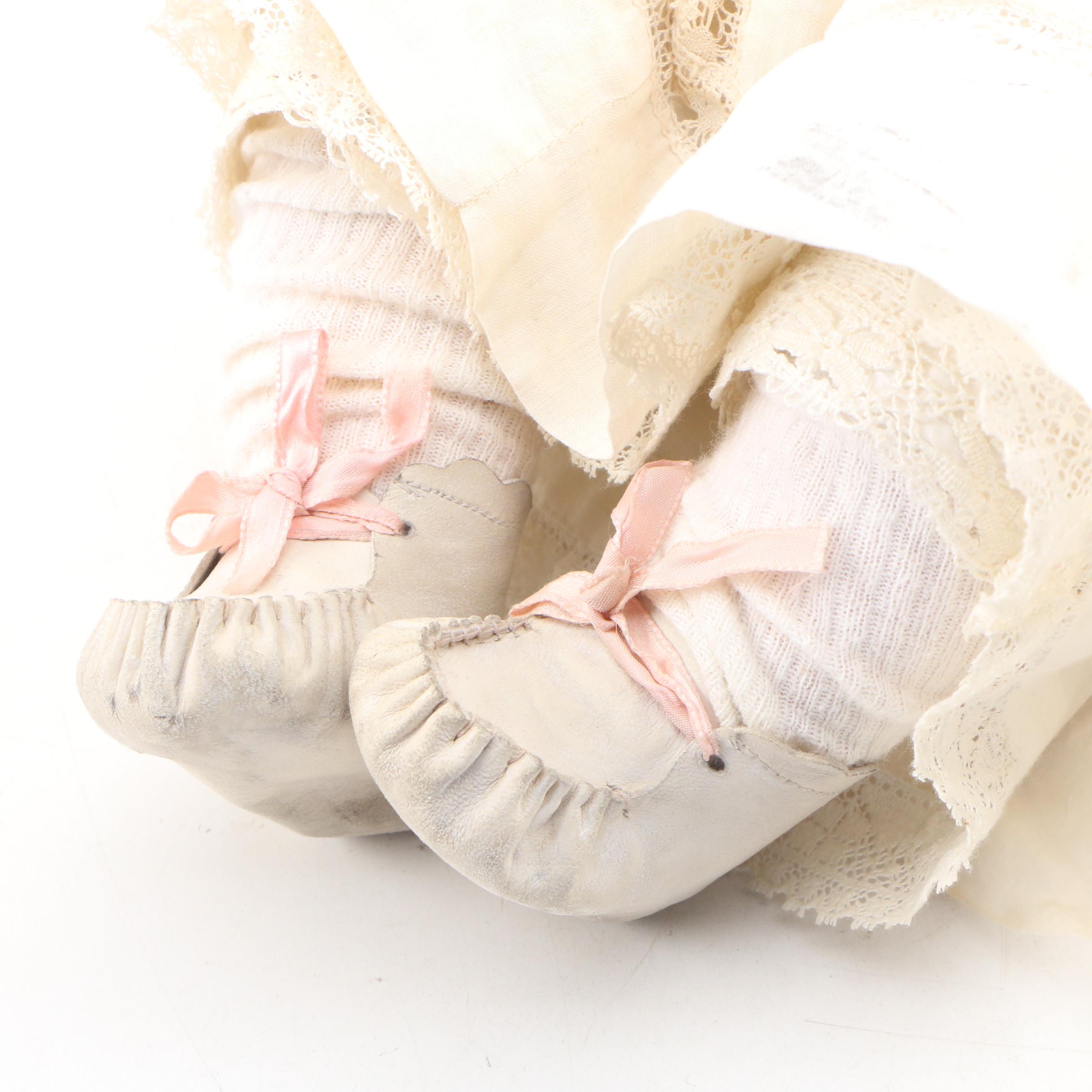 Heubach Koppelsdorf German Bisque Doll with Hand-Painted Face, Early 1900s