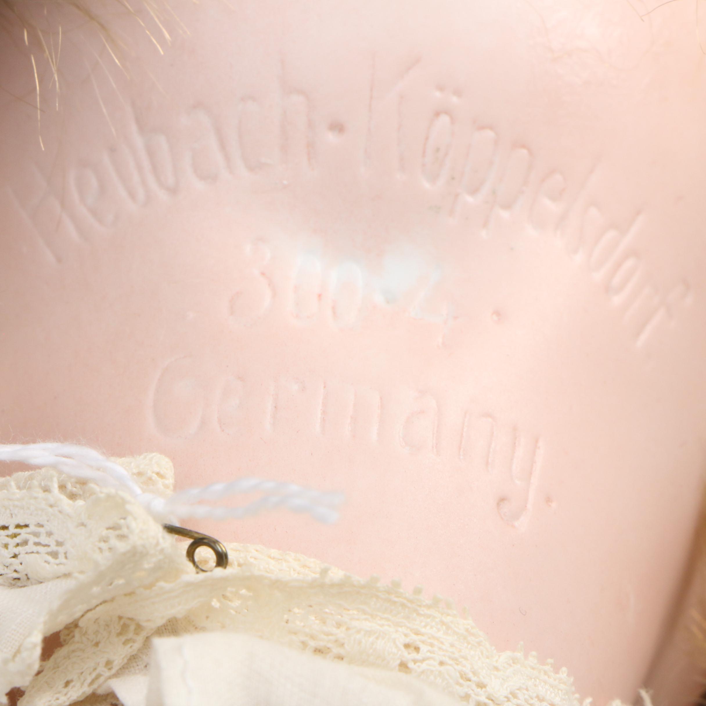 Heubach Koppelsdorf German Bisque Doll with Hand-Painted Face, Early 1900s