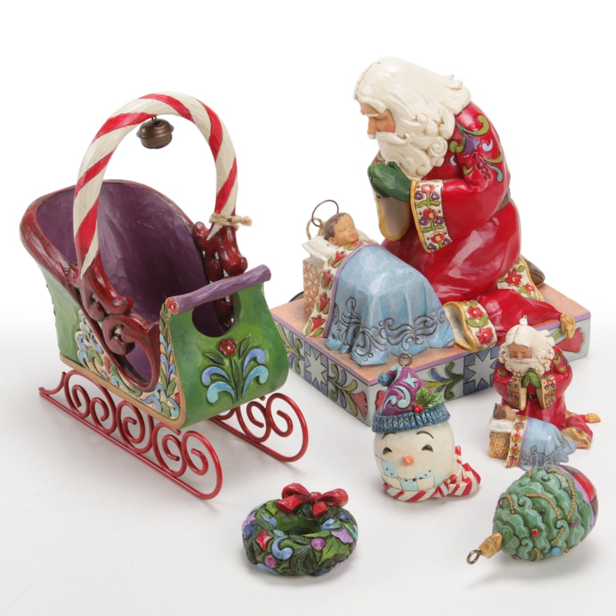 Jim Shore "Heartwood Creek" Resin Christmas Figurines and Ornaments