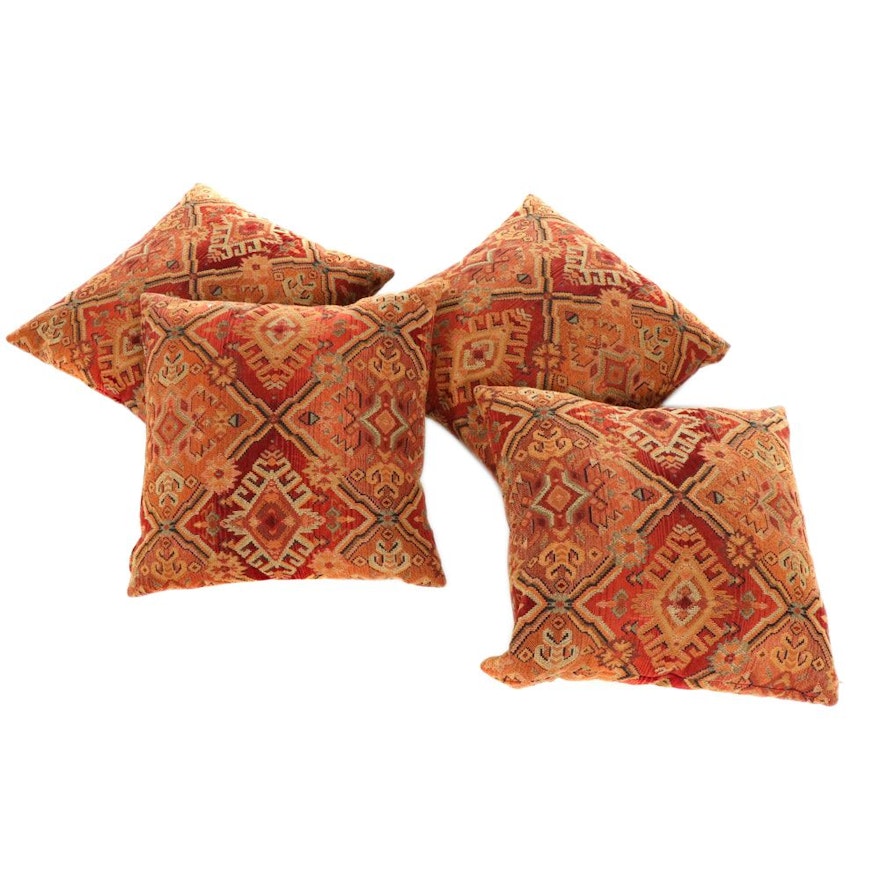 Pier 1 "Theo" Southwestern Style Woven Jacquard Square Pillows