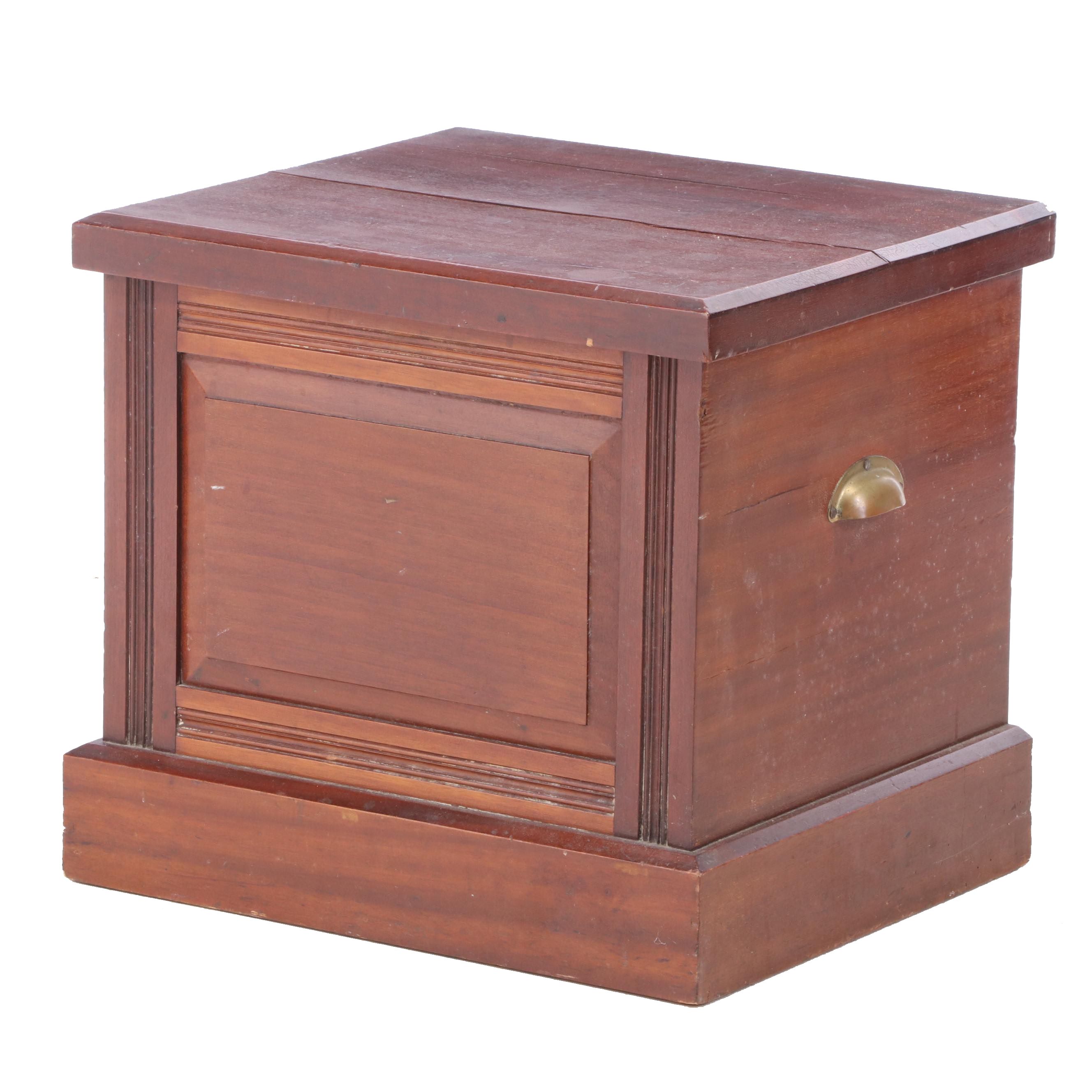 English Mahogany Commode Stand, Late 19th Century