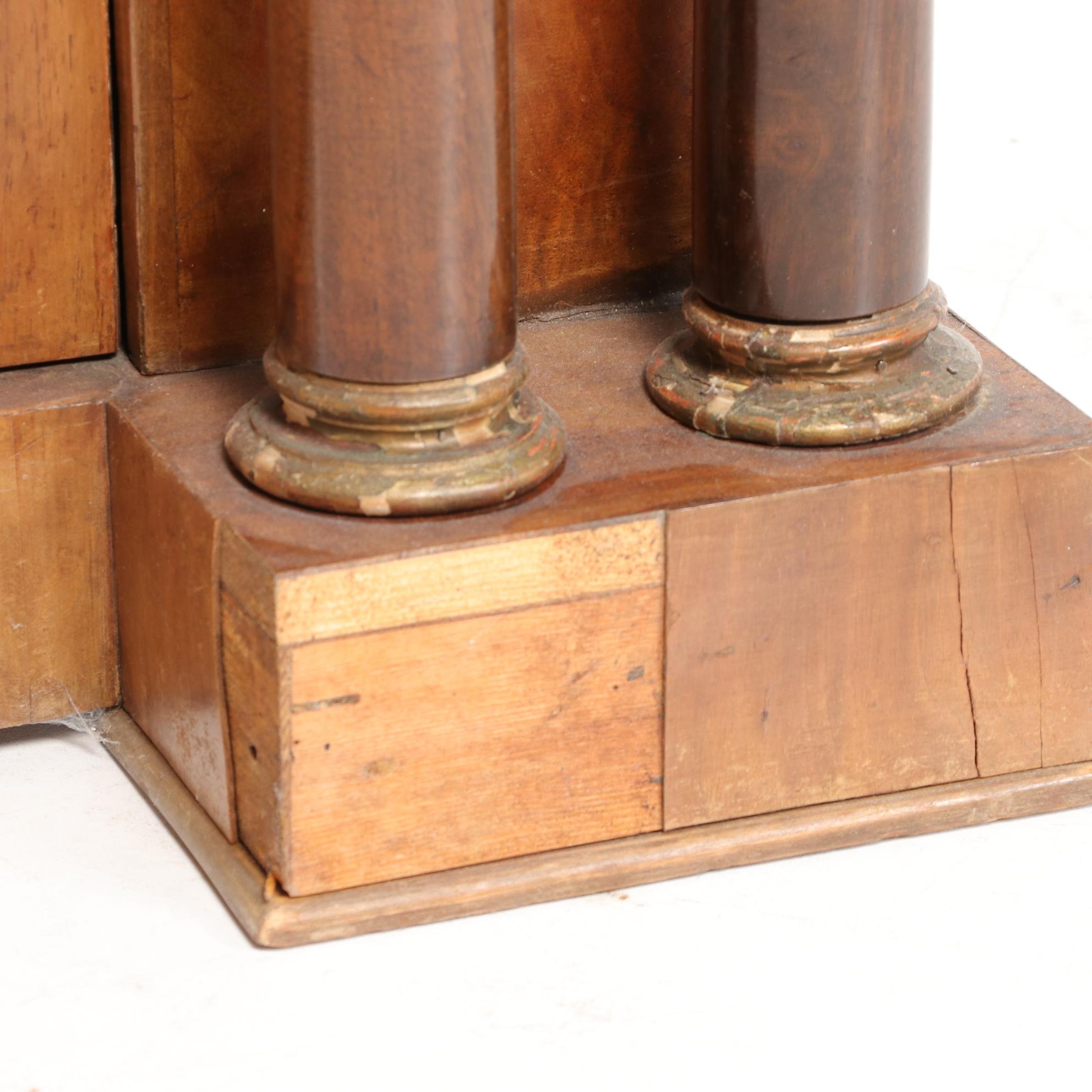 Austrian Figured Walnut and Parcel-Gilt Cabinet