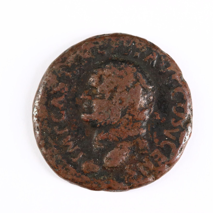 Ancient Roman Imperial AE As Coin of Vespasian, ca. 74 A.D.