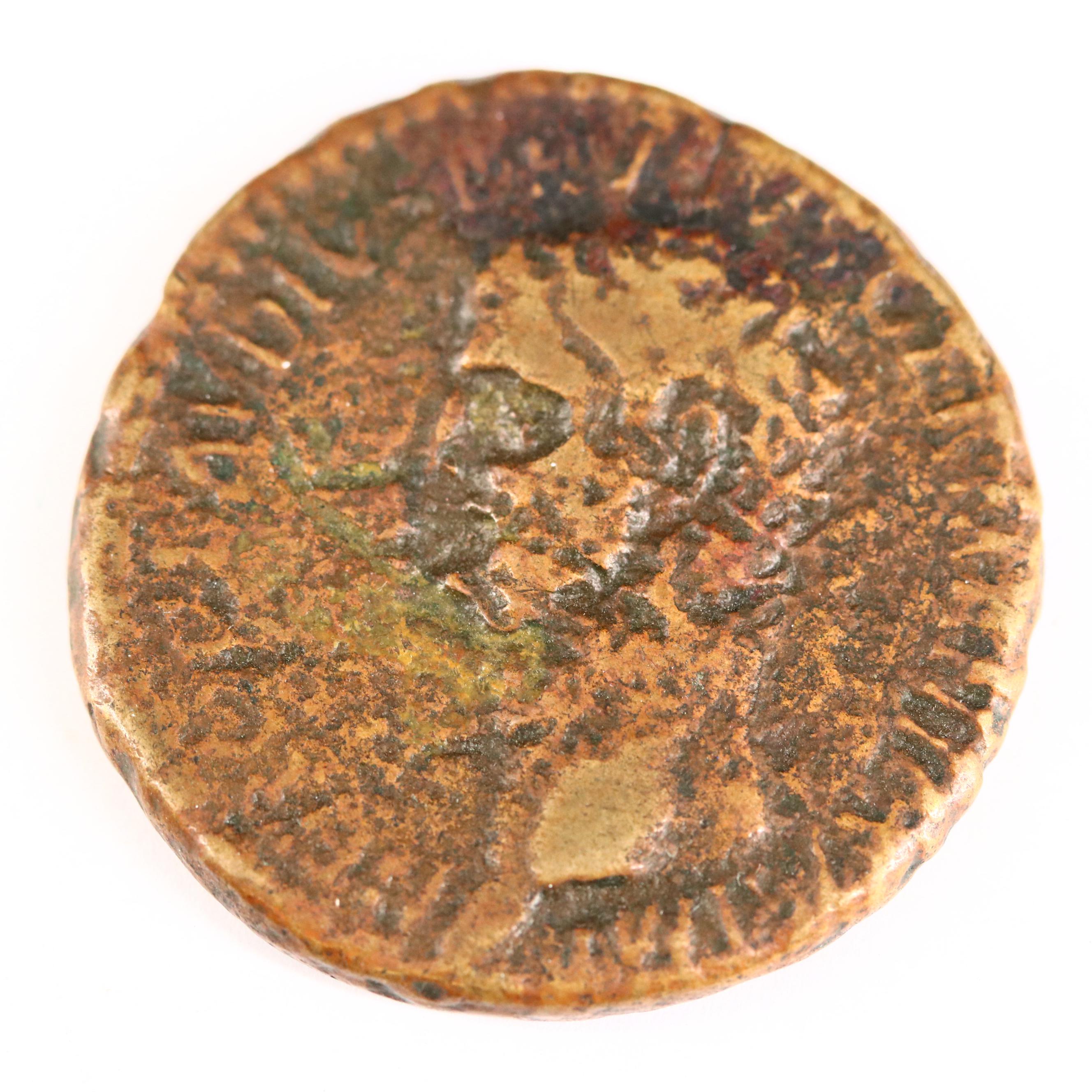 Ancient Roman Imperial AE Sestertius Coin of Nero Claudius Drusus, ca. 45 A.D.