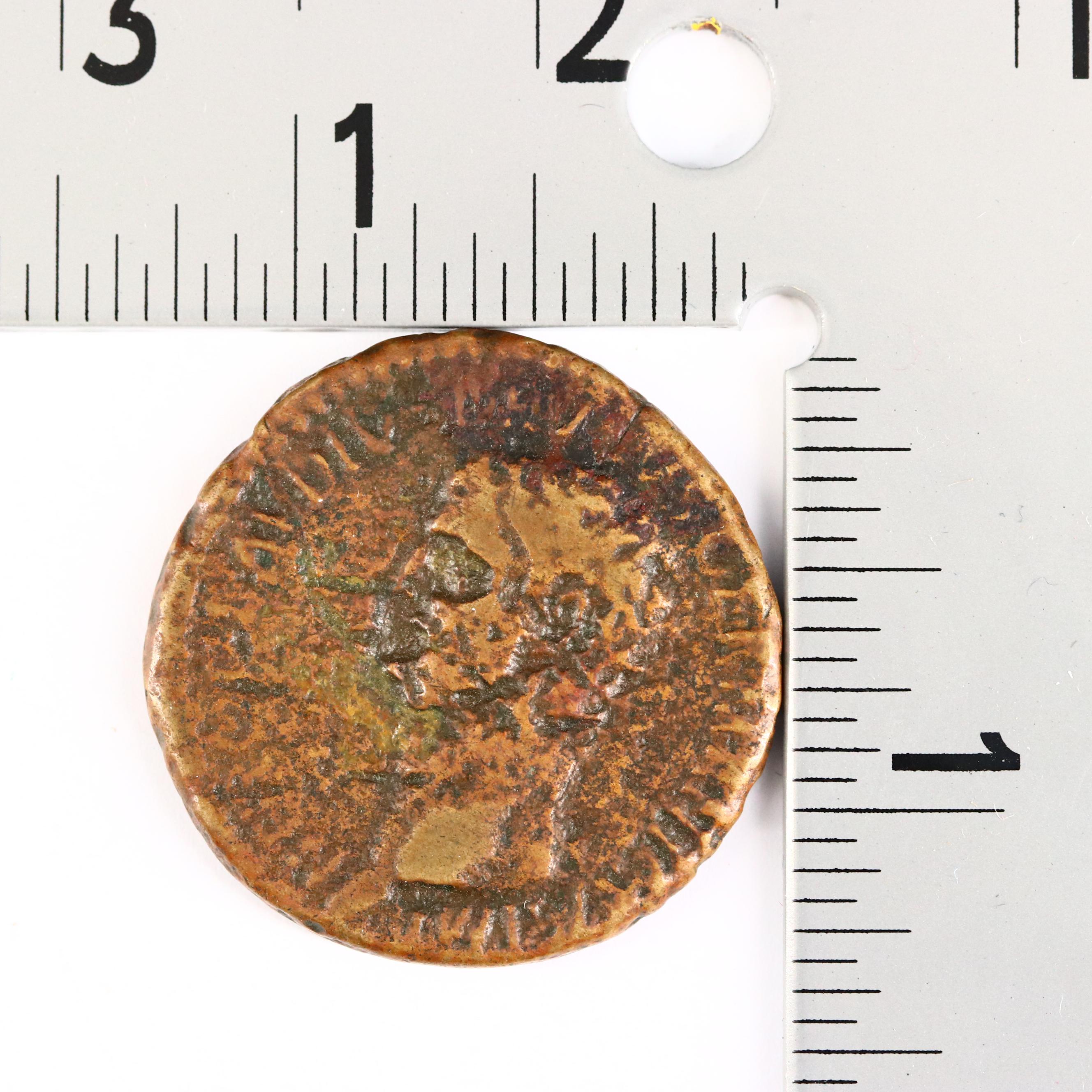 Ancient Roman Imperial AE Sestertius Coin of Nero Claudius Drusus, ca. 45 A.D.