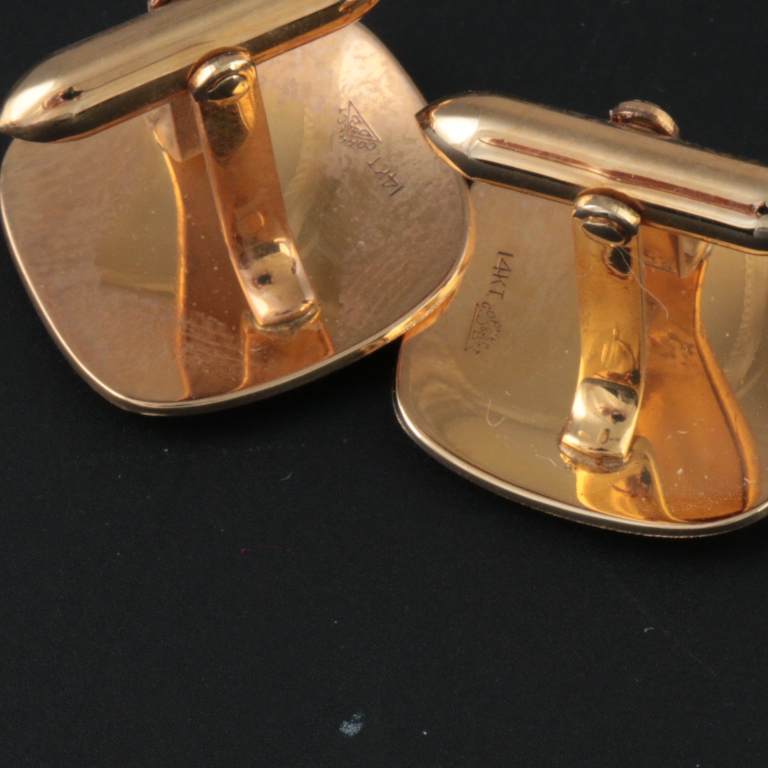 Vintage Dolan Bullock Correct Quality 14K Gold Cufflinks