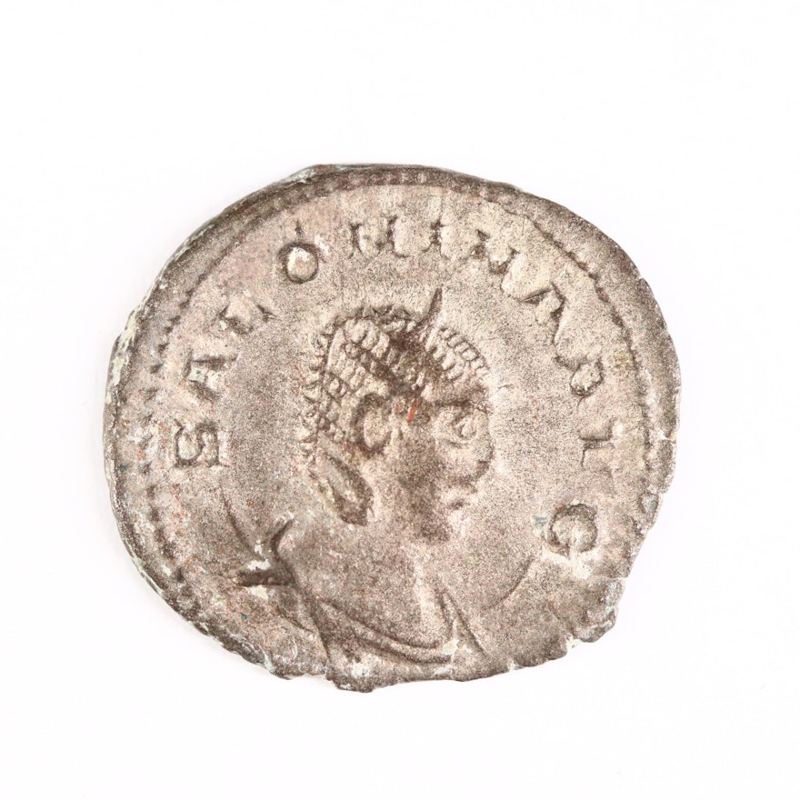Ancient Roman Imperial AR Antoninianus coin of Salonina, ca. 258 A.D.