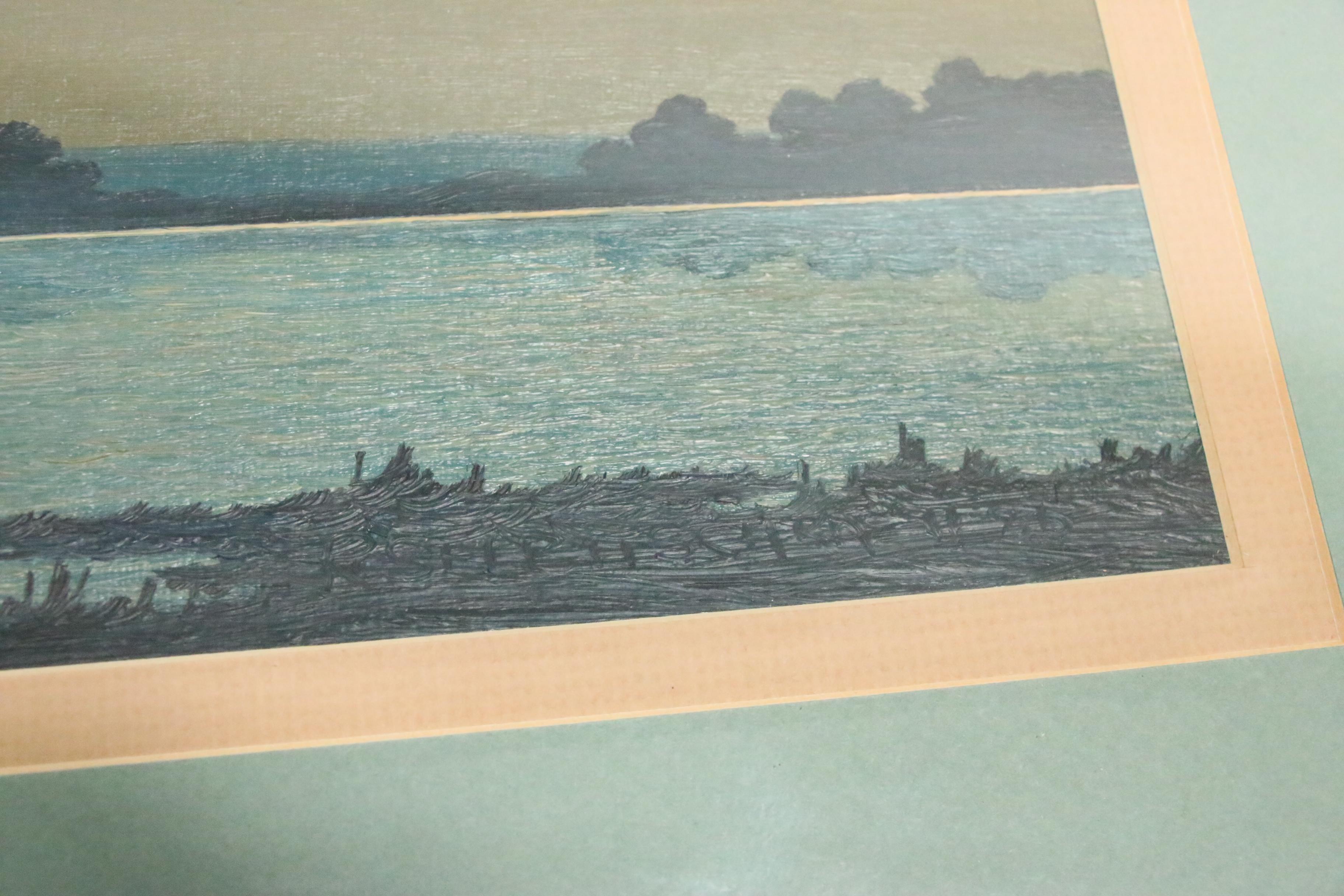 Ron Selbitschka Oil Painting "Sunset Glow", circa 1986