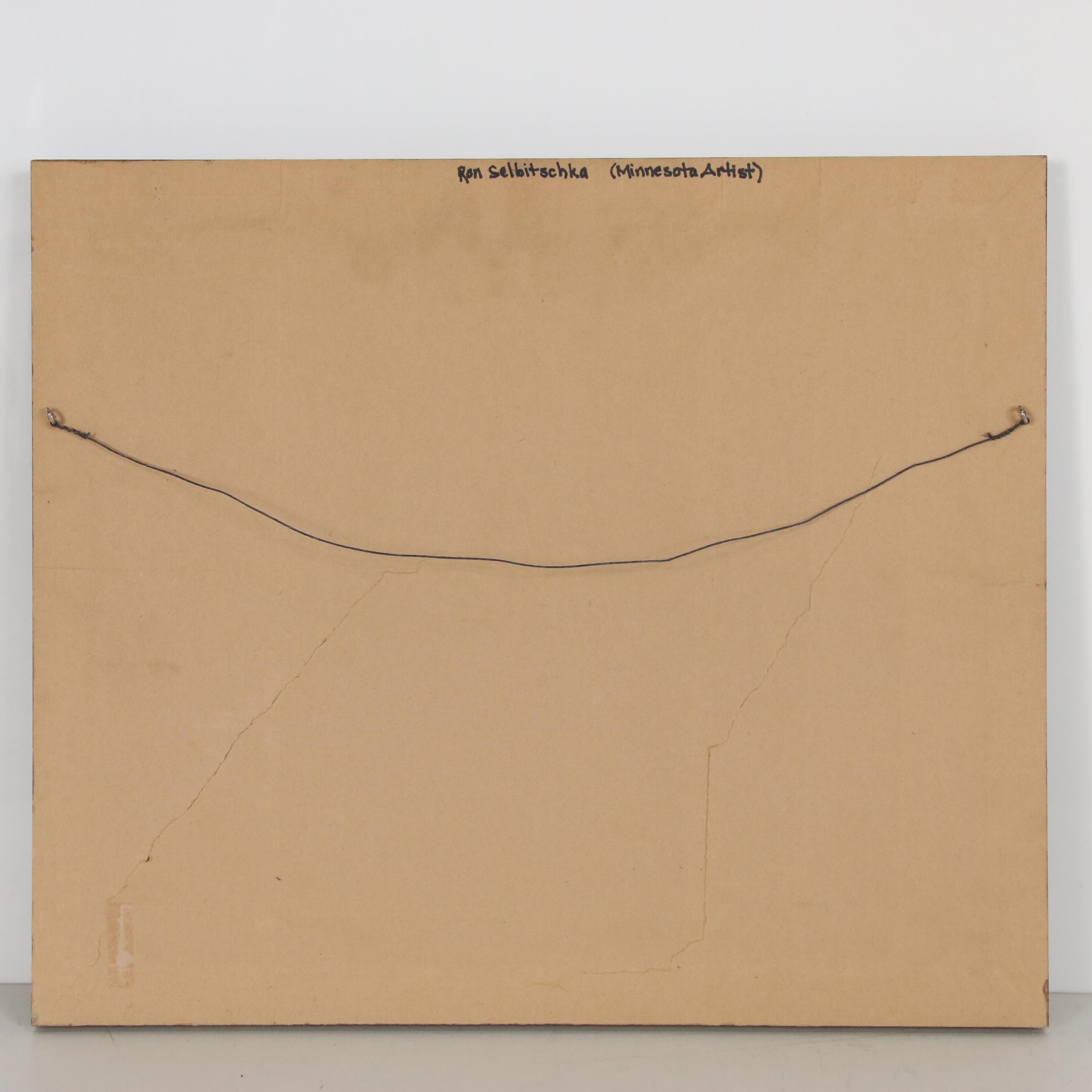 Ron Selbitschka Oil Painting "Sunset Glow", circa 1986