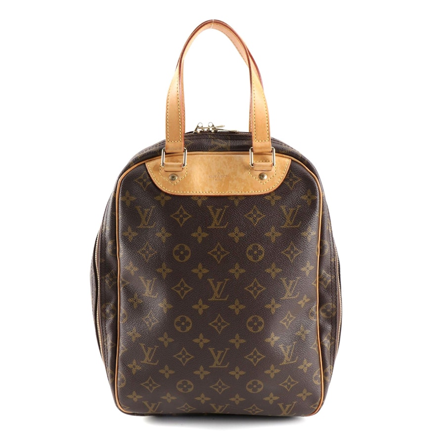 Louis Vuitton Excursion Shoe Bag in Monogram Canvas and Vachetta Leather