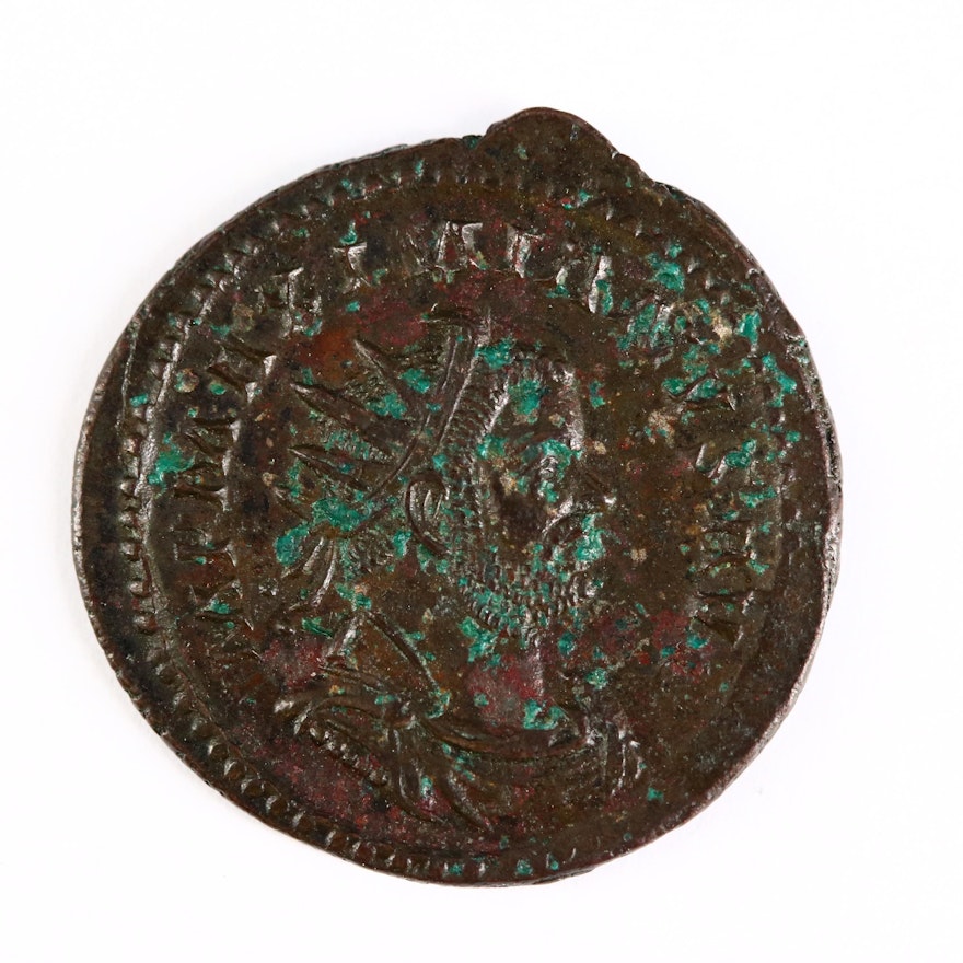 Ancient Roman Imperial AE Antoninianus Coin of Maximianus, ca. 290 A.D.